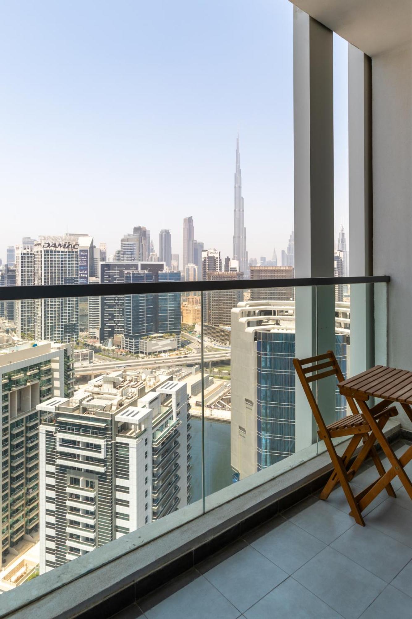 High Floor Studio With Burj Khalifa And Skyline View Apartamento Dubai