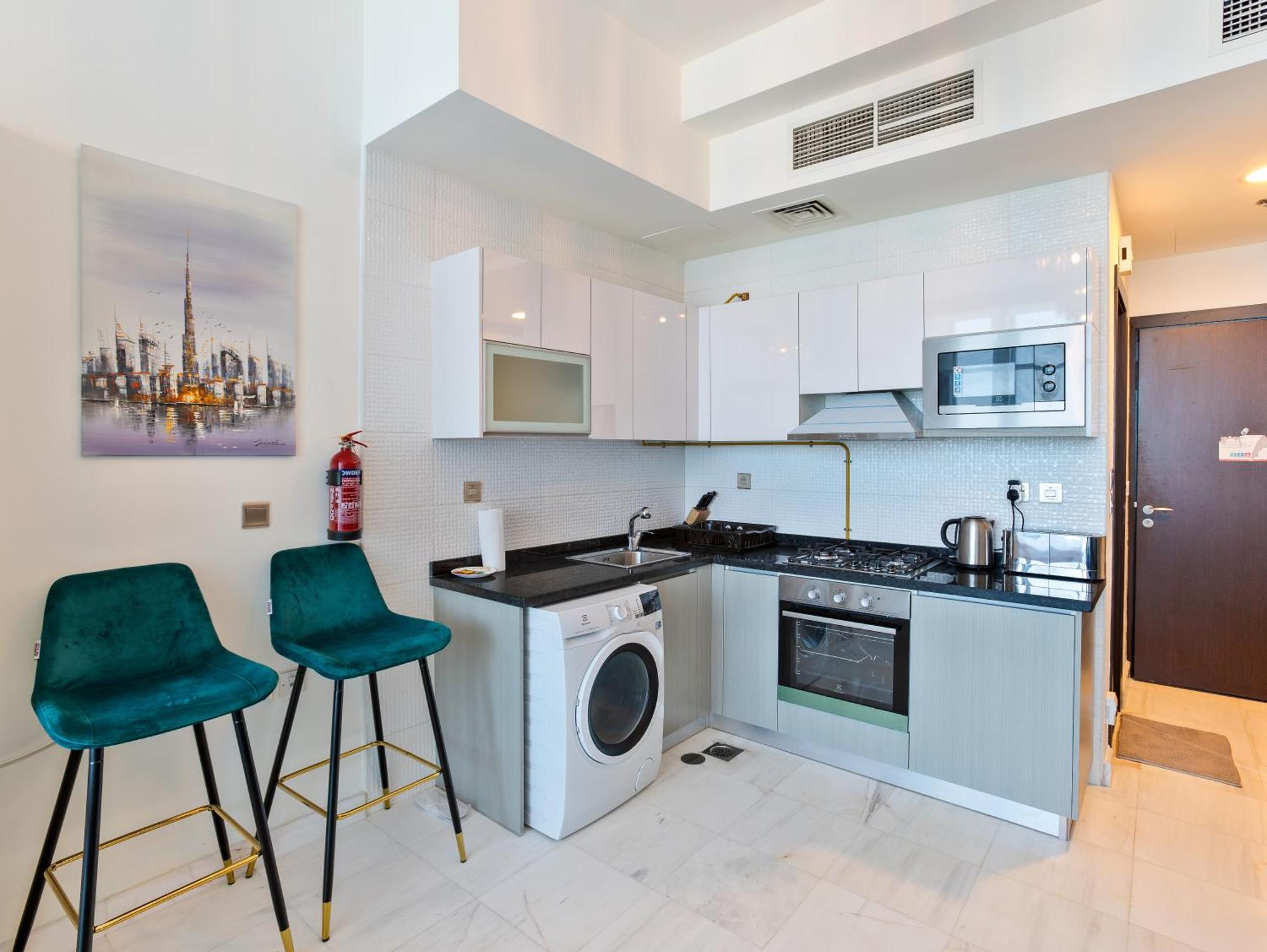 High Floor Studio With Burj Khalifa And Skyline View Apartamento *
