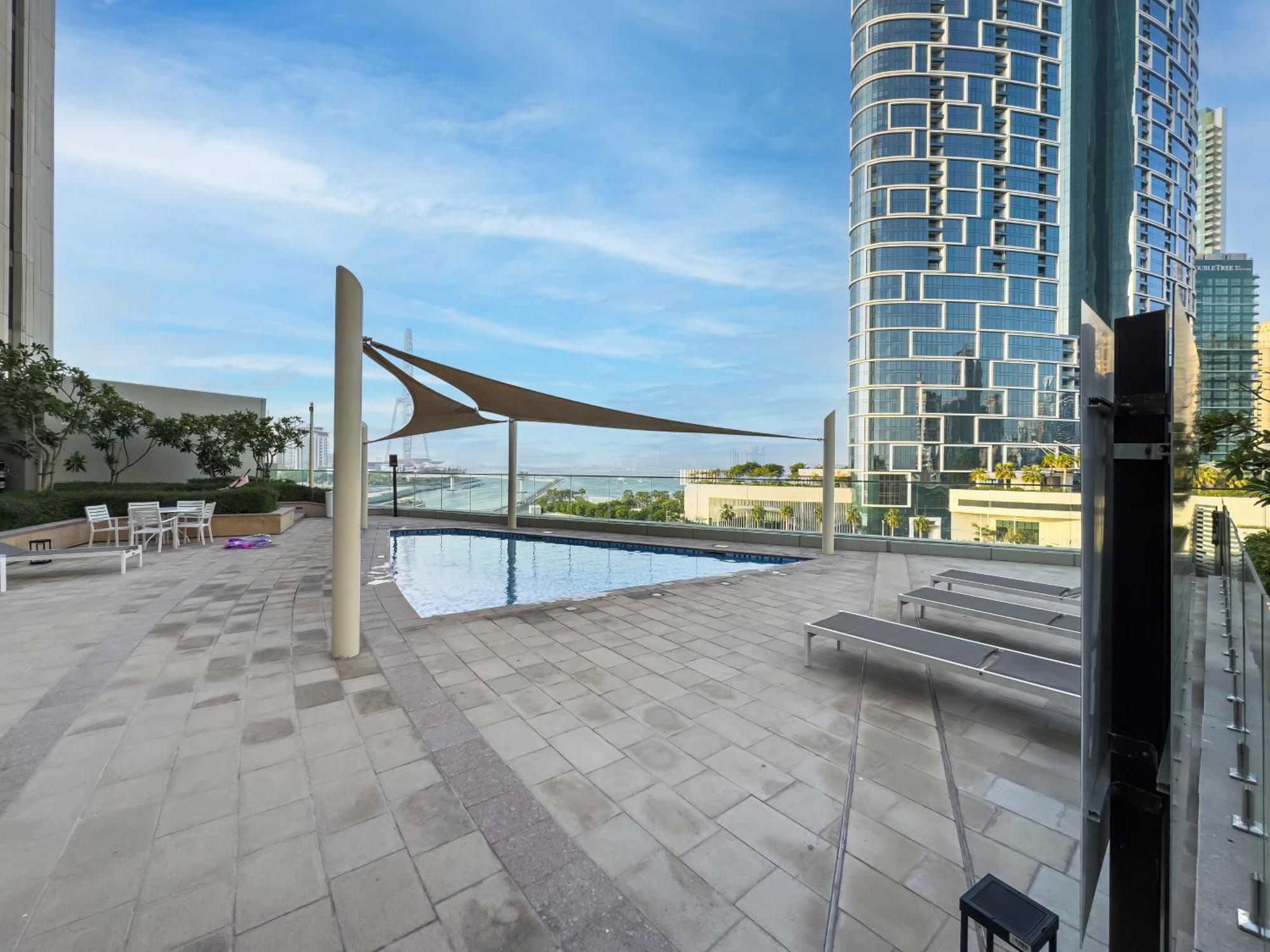 Luxurious 1bhk With Marina Waterfront & Eye Views In Jbr, Marina Apartamento