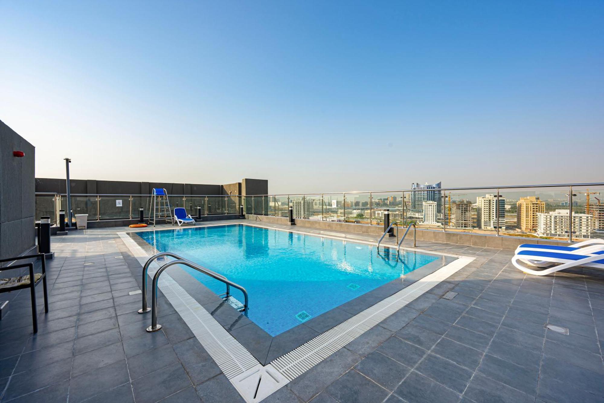 Appartement Elegant Escape In The Heart Of Dubailand *
