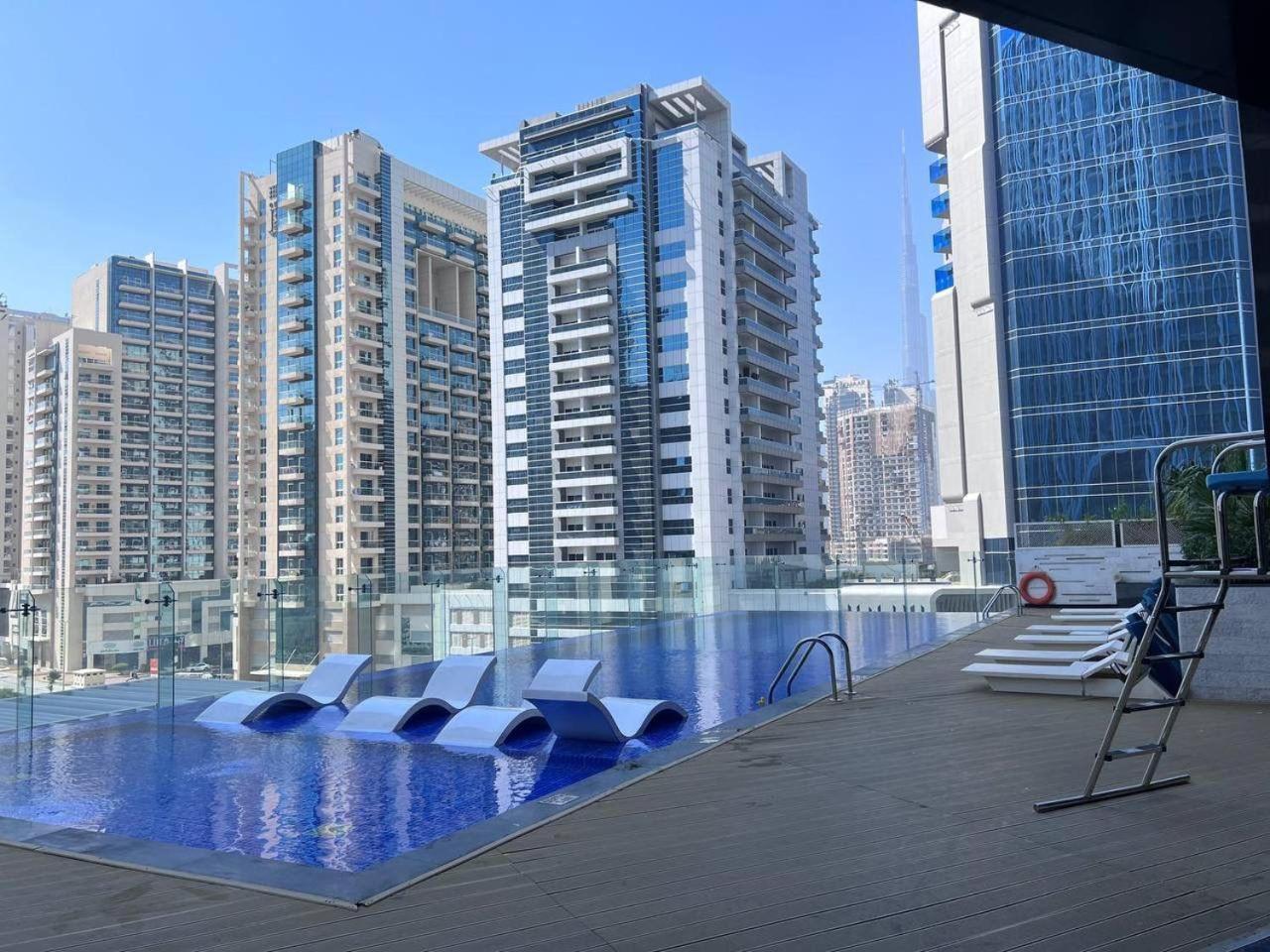 High Floor Studio With Burj Khalifa And Skyline View Apartamento Dubai