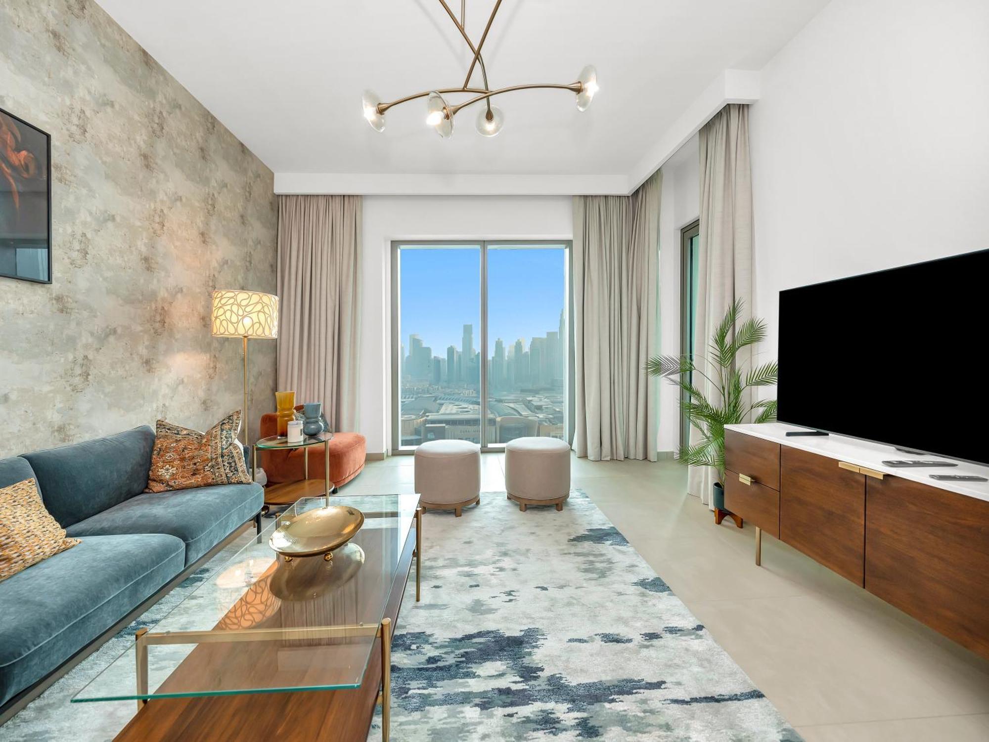 Luxury 2br, Burj And Fountain View, 2 Min Walk To Mall Apartamento *