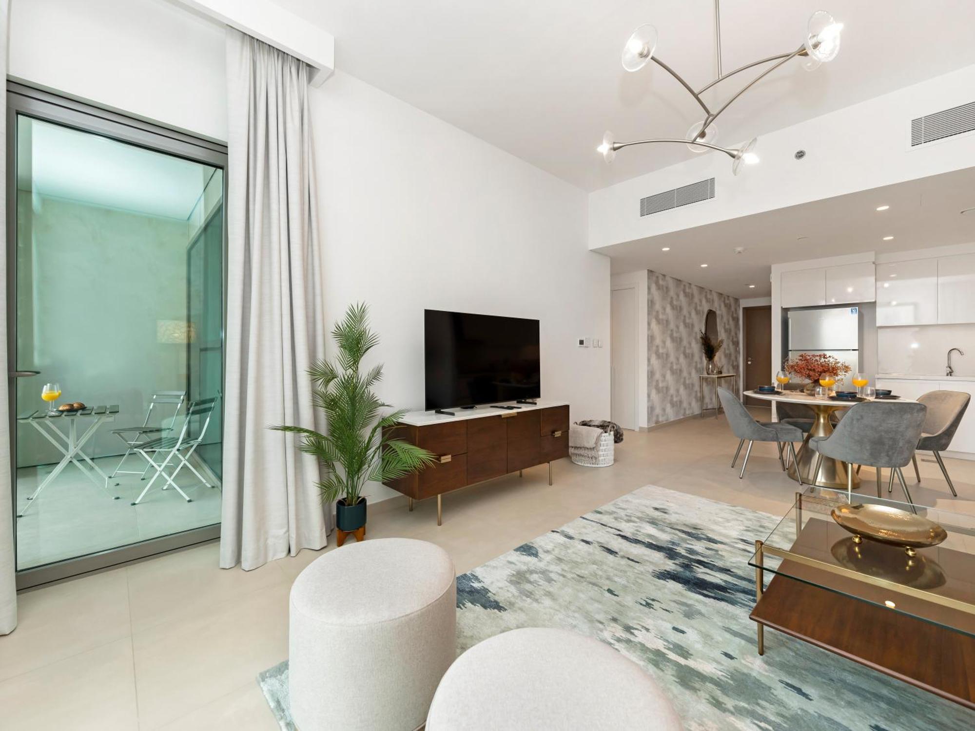 Luxury 2br, Burj And Fountain View, 2 Min Walk To Mall Apartamento Dubai