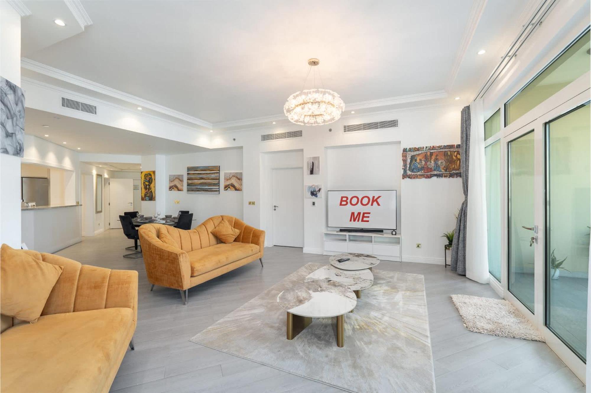 Apartamento Prestigious 3-bedroom With Access On Palm Jumeirah! Dubái