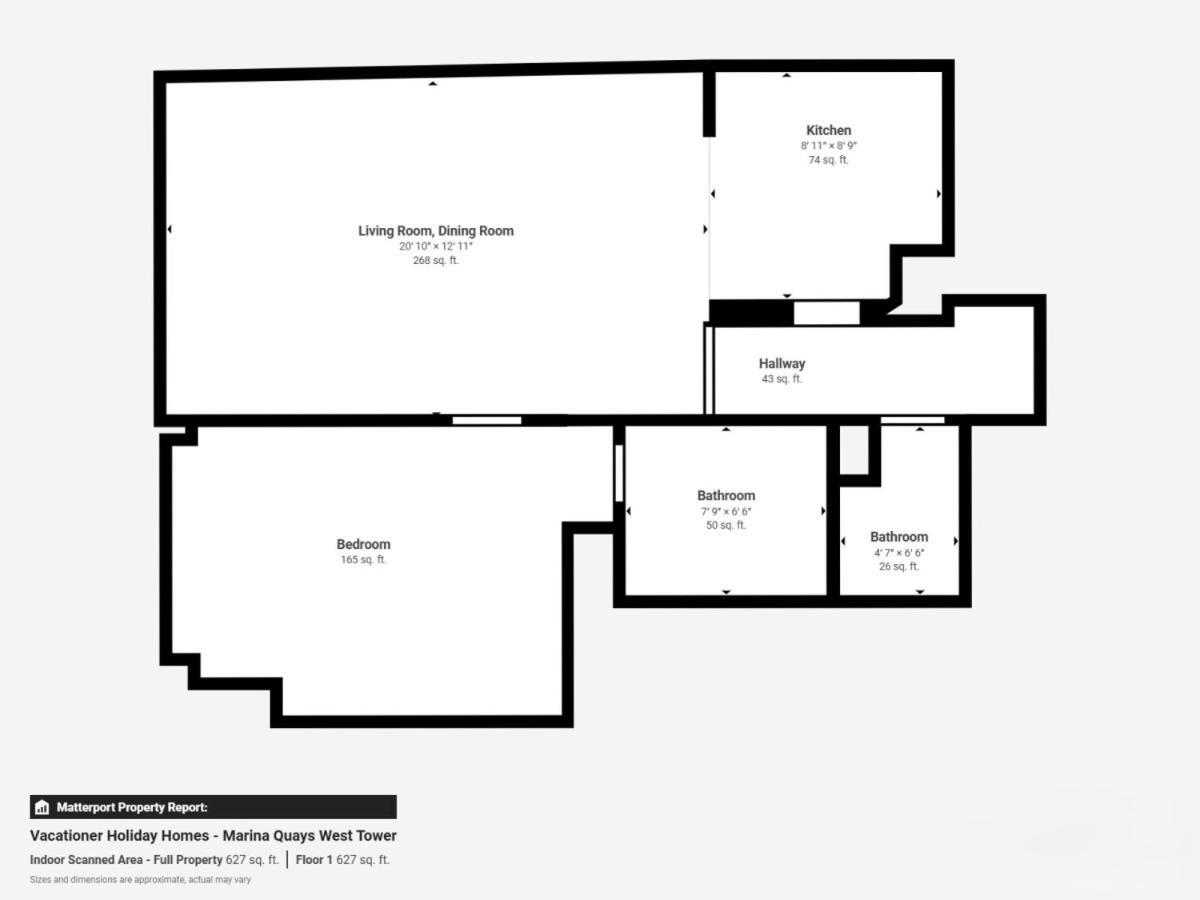 Marina Quays - Calm One Bedroom Appartement Dubaï