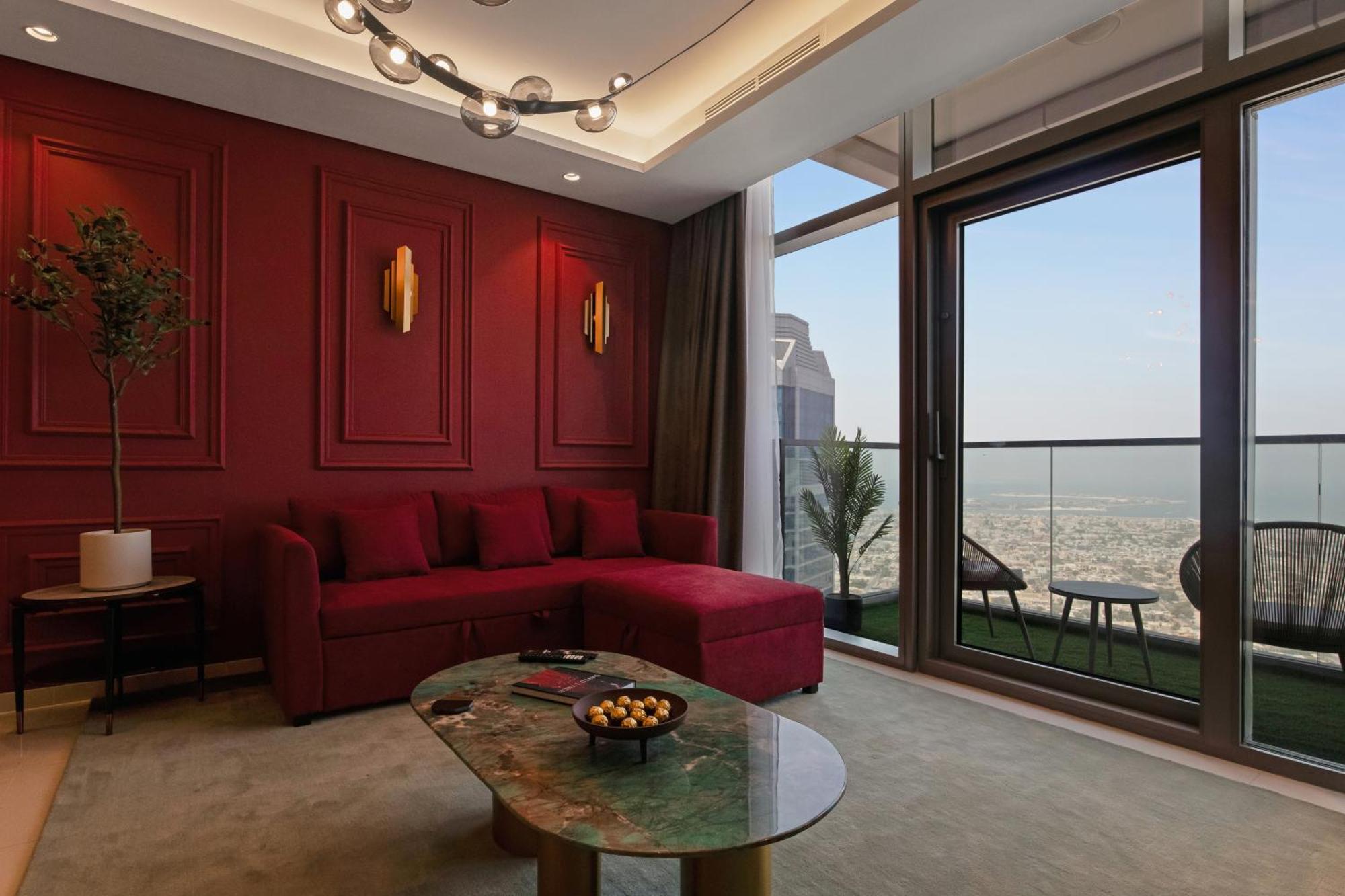5 Star With Burj View Infinity Pool And Gym Apartament *