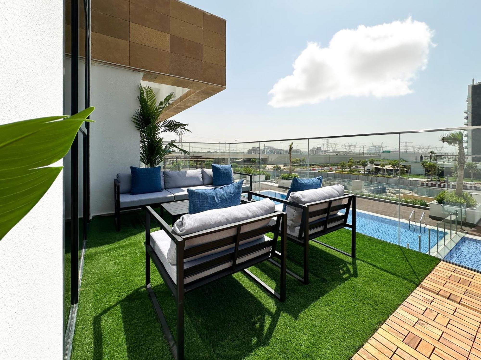 Apartamento Exquisite 2br Oasis W Pool View In Meydan