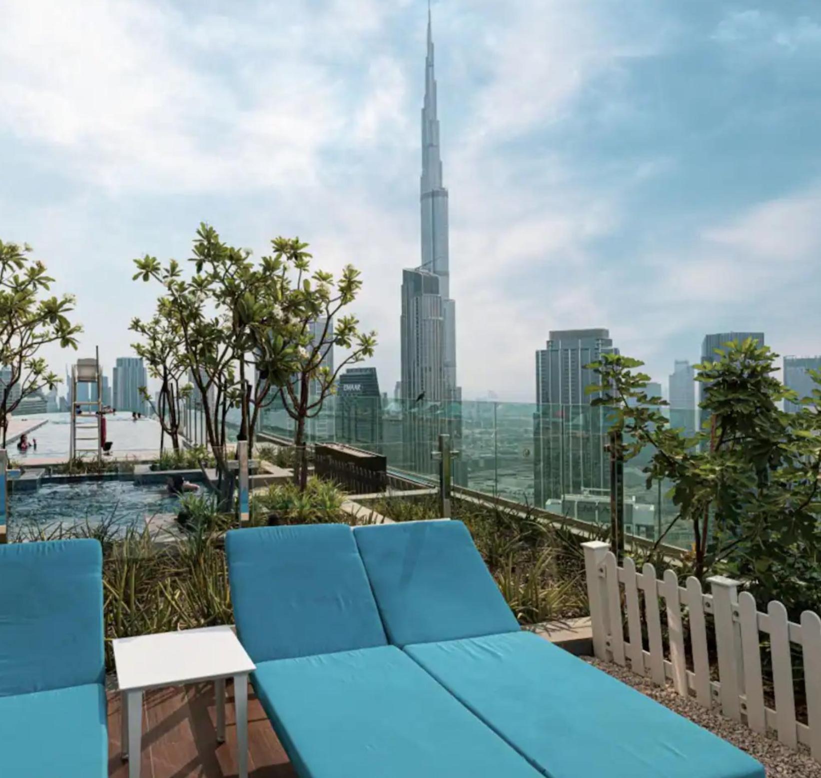 High Floor In 5 Star With Infinity Pool Burj View Gym Sauna Apartamento Dubai