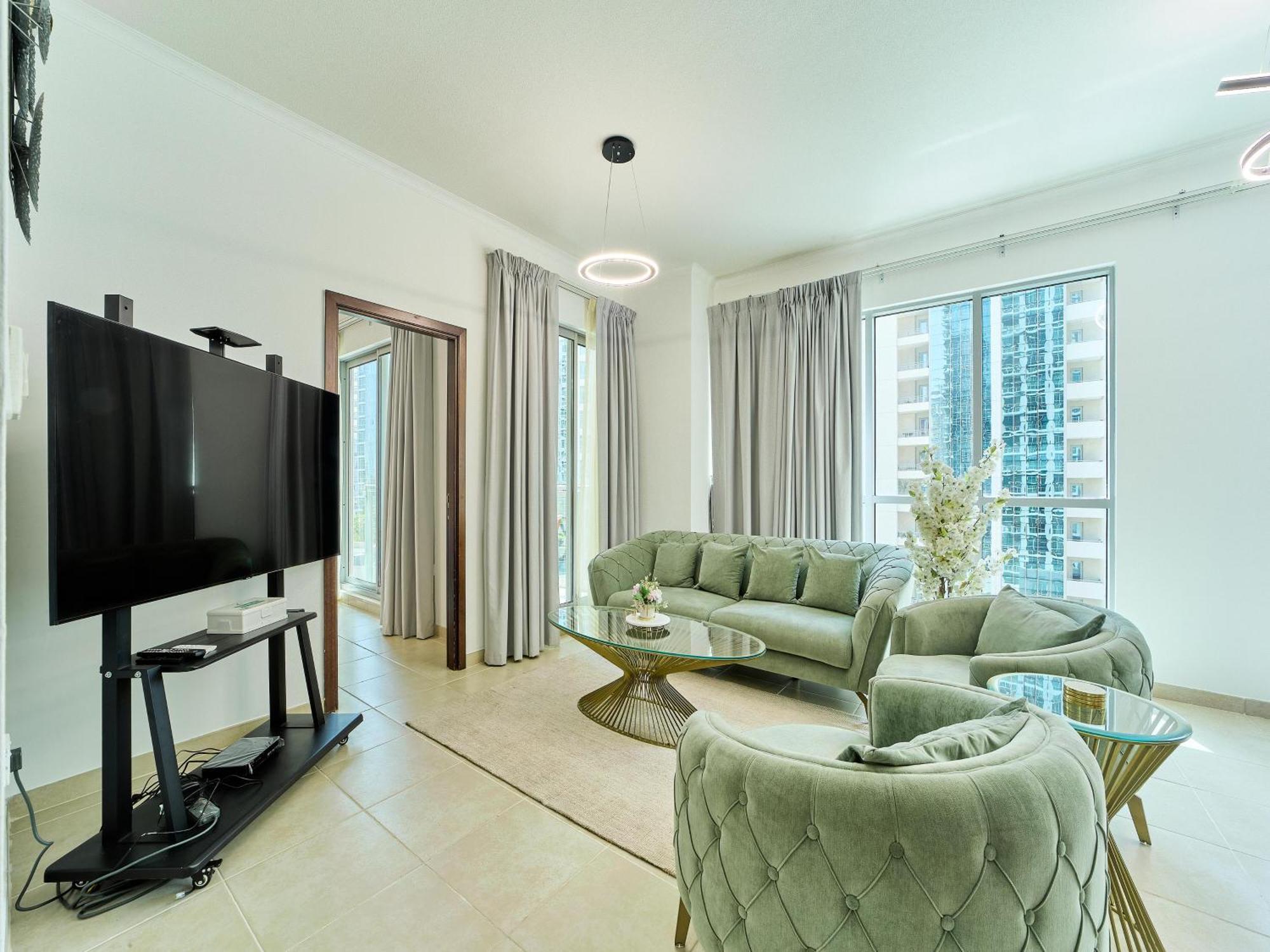 Golden Homes Burj Residences Tower 05 1br View Near Mall & Burj Khalifa Appartement