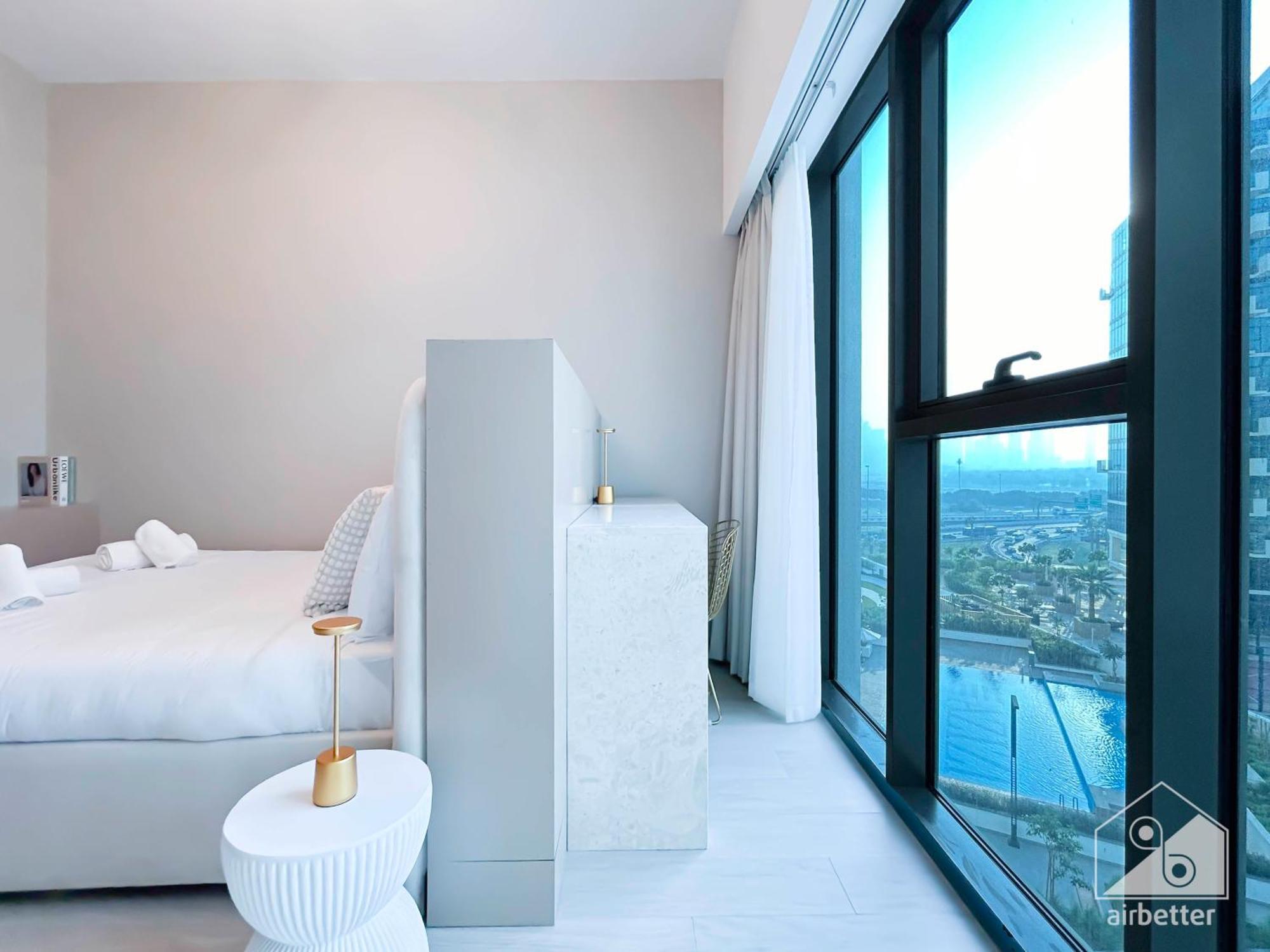 Appartement Cozy With Balcony & Stunning Views Dubaï