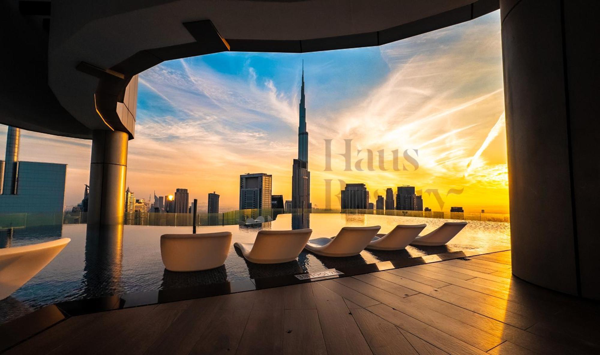 Apartamento Hausreserv At Paramount Midtown - Infinity Pool With Burj Khalifa View - Luxury *