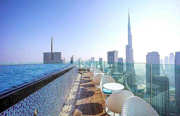 Apartment Paramount Midtown Avec Vue Sur Le Burj Khalifa Dubai