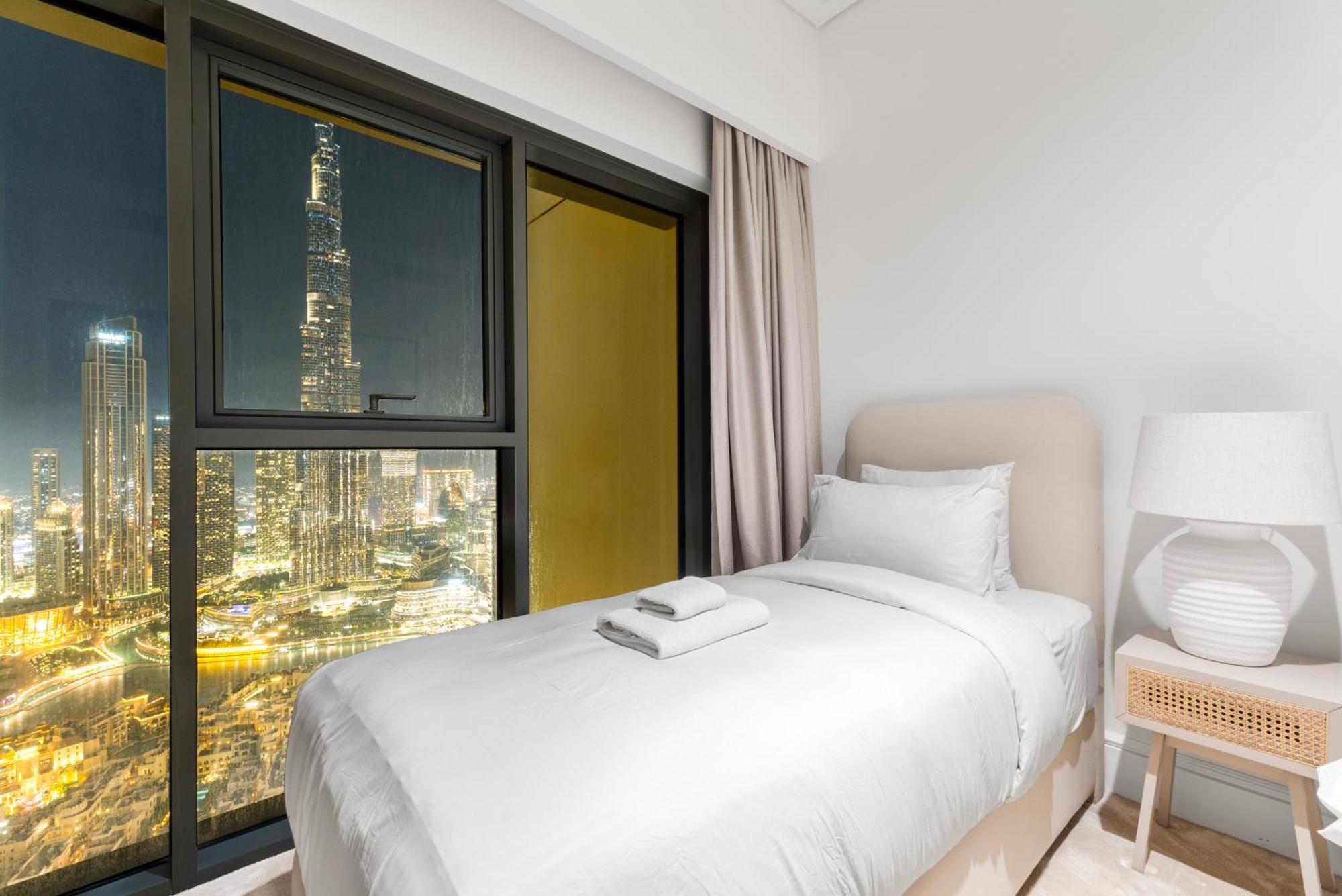 Full Fountain And Burj View - 3br Burj Royale Lejlighed Dubai