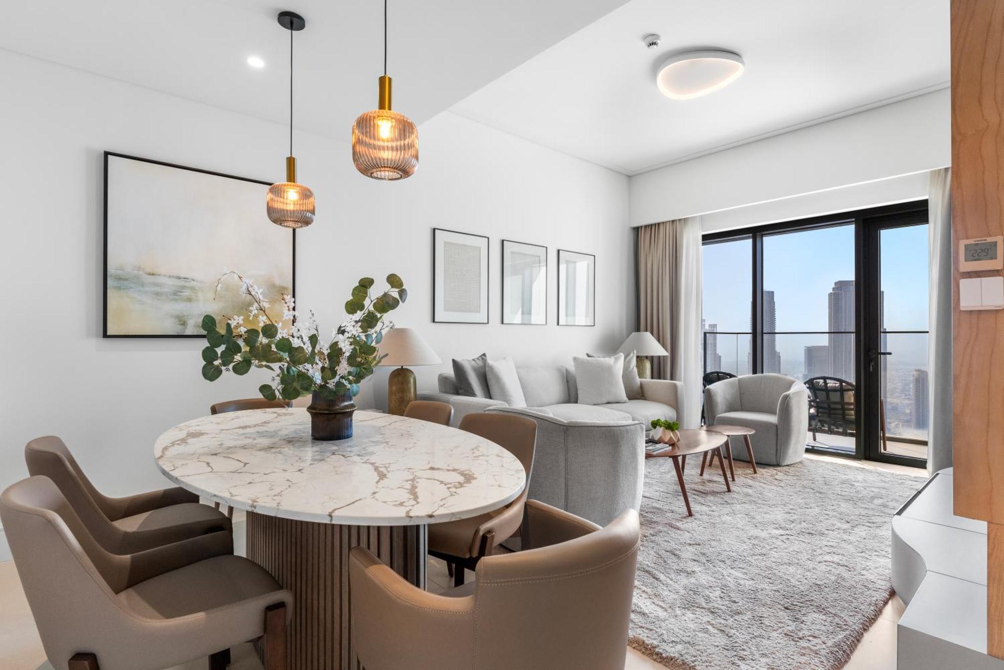 Full Fountain And Burj View - 3br Burj Royale Lejlighed