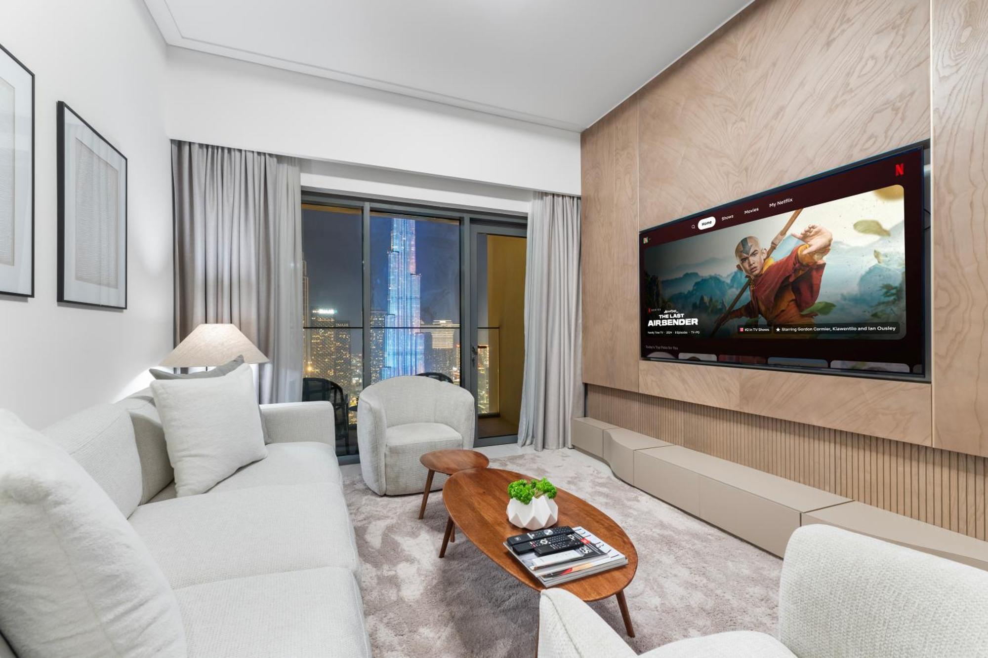 Full Fountain And Burj View - 3br Burj Royale Lejlighed Dubai