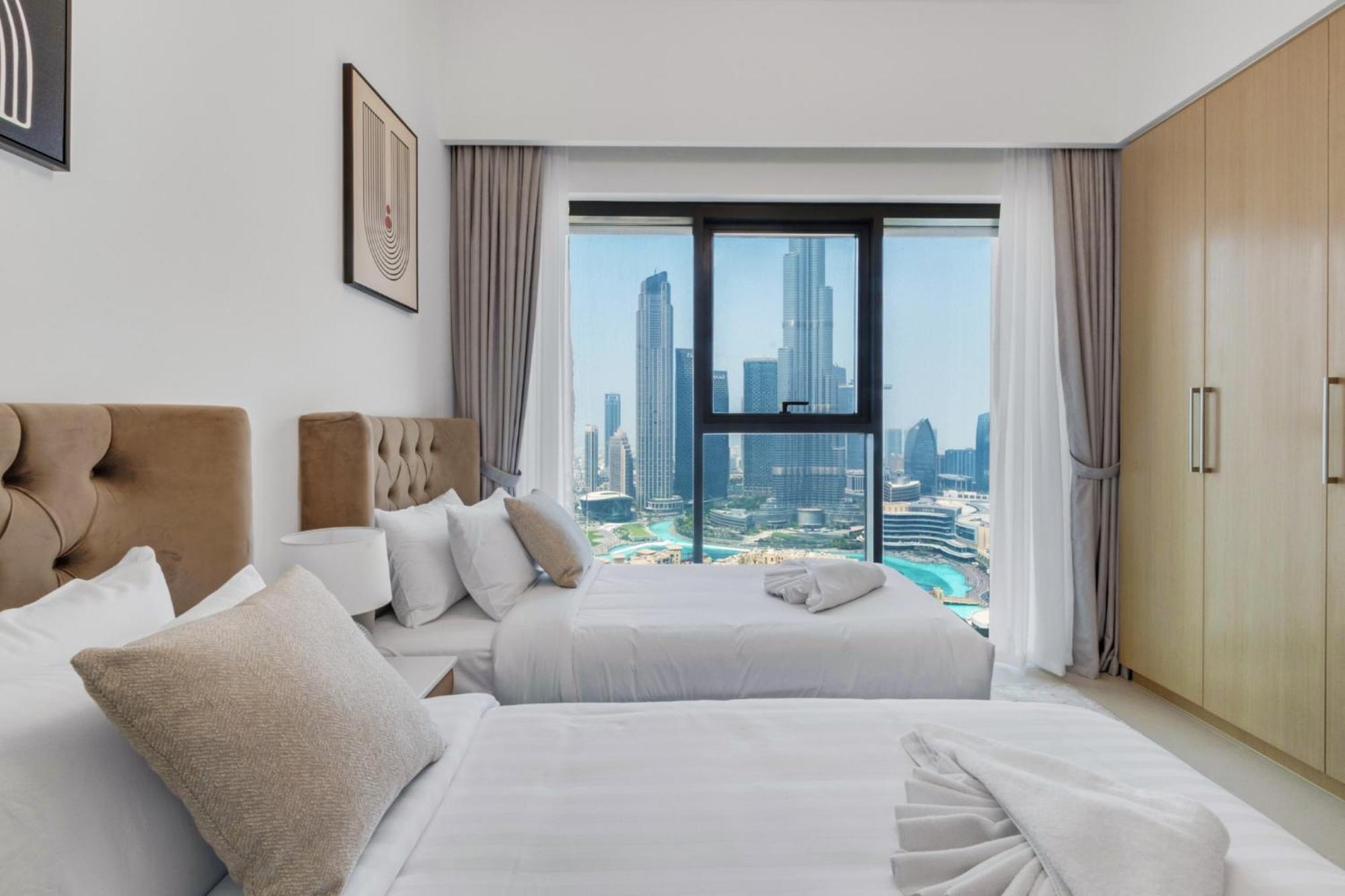 Full Burj Khalifa & Fountain View, 3-min To Mall, High Floor, Burj Royale By Emaar Apartment