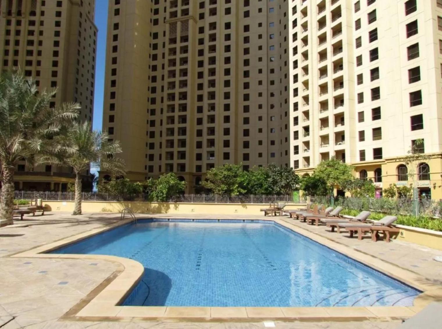 Appartement Blueground Jbr Sea View Pool Gym Dxb-524