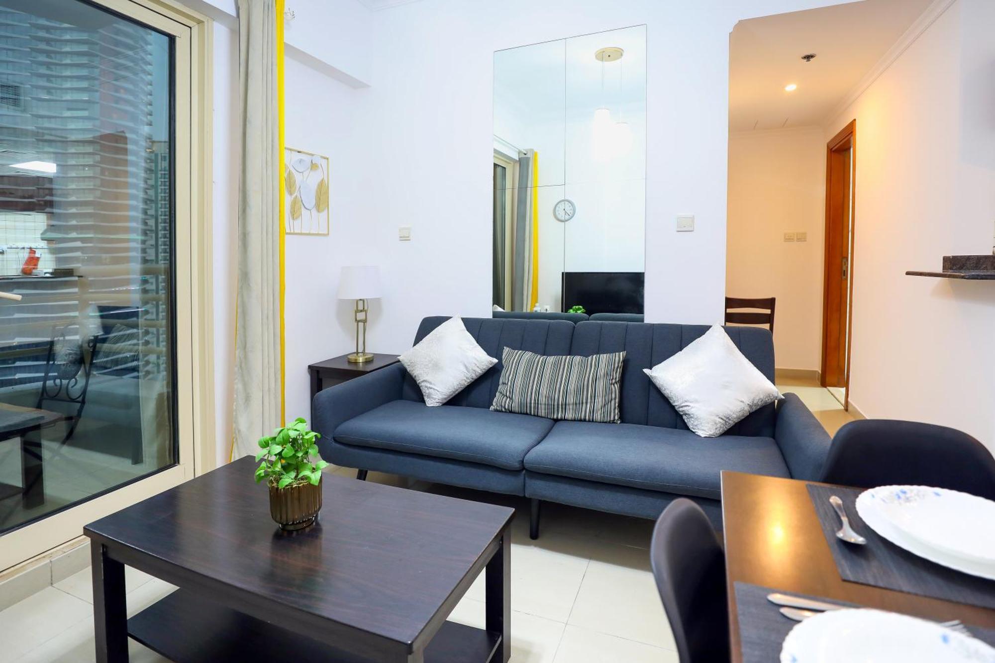 Superb 1bed Marina View Pool Jbr Parking Apartamento *