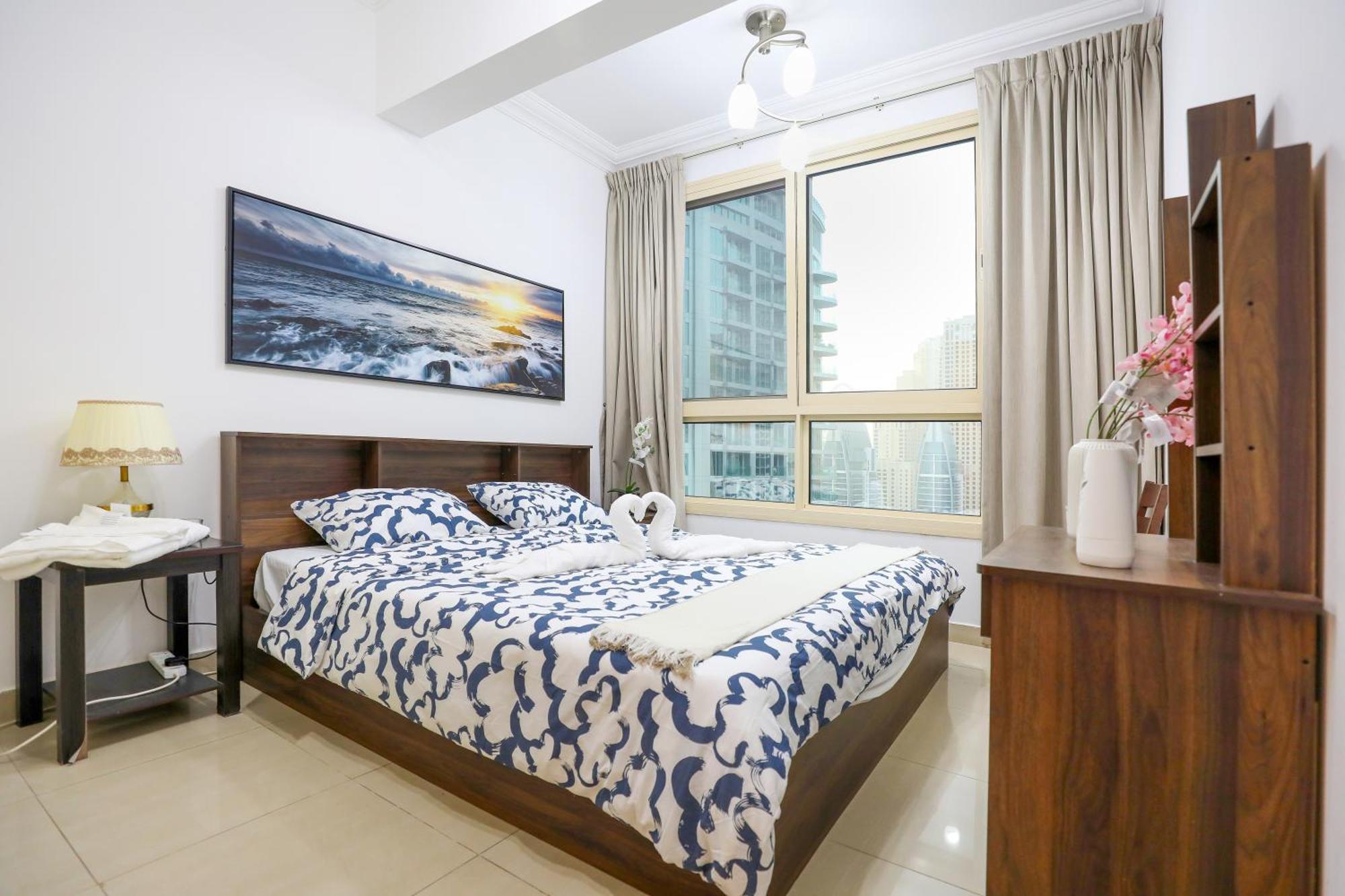 Apartamento Superb 1bed Marina View Pool Jbr Parking Dubái