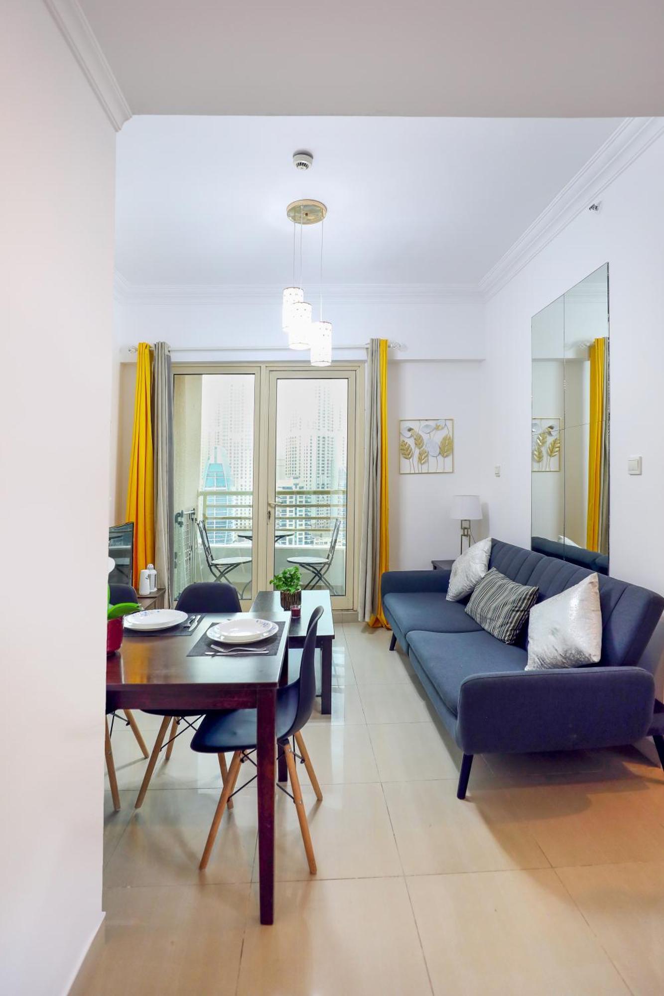 Superb 1bed Marina View Pool Jbr Parking Apartamento Dubái