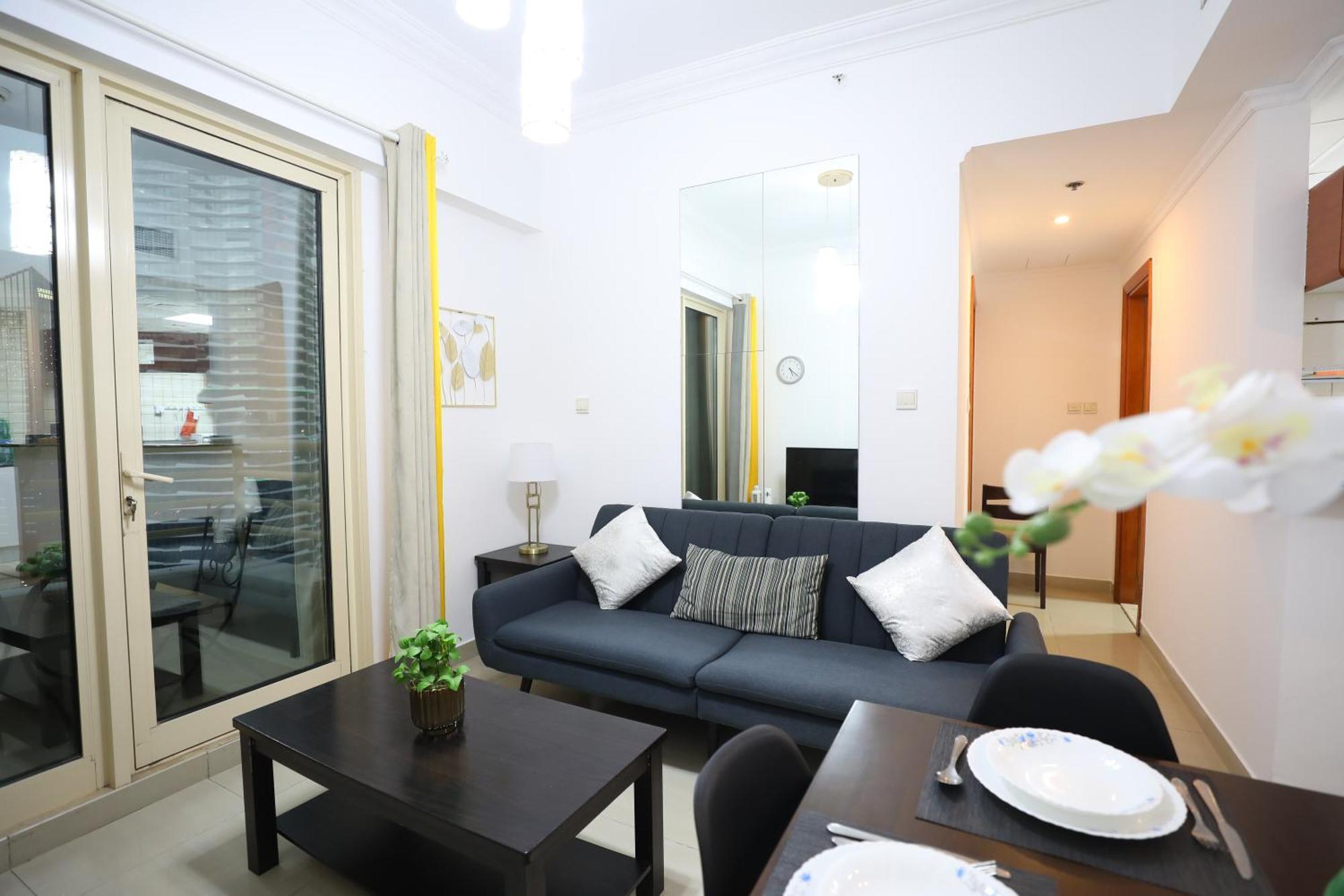 Apartamento Superb 1bed Marina View Pool Jbr Parking Dubái