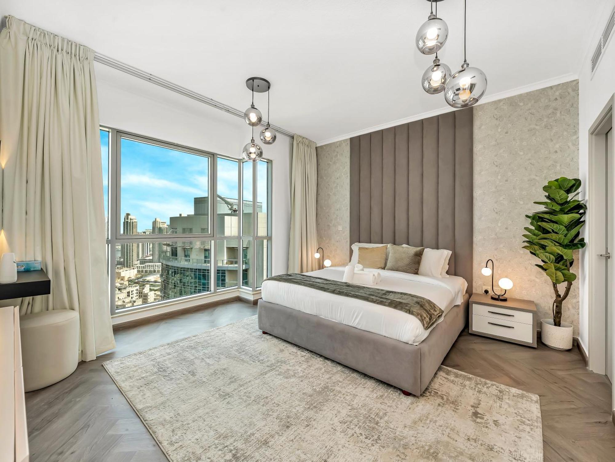 Luxe 4 Bedroom I Burj Khalifa & Fountain Views I Free Gym, Pool, Parking, Wi-fi And Ps5 I By Skyline Serenity * Dubái