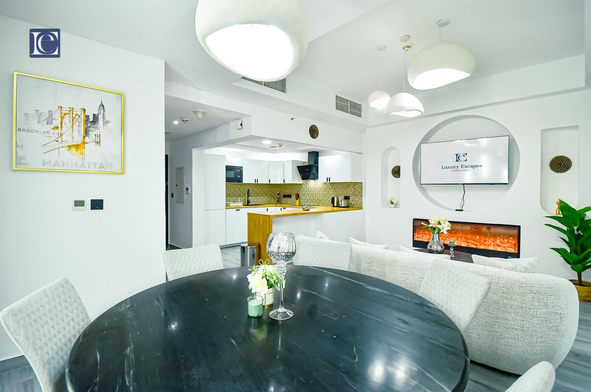 Luxury Escapes - Elegant 3br With 4 Balconies In 29 Blvd Apartamento Dubái