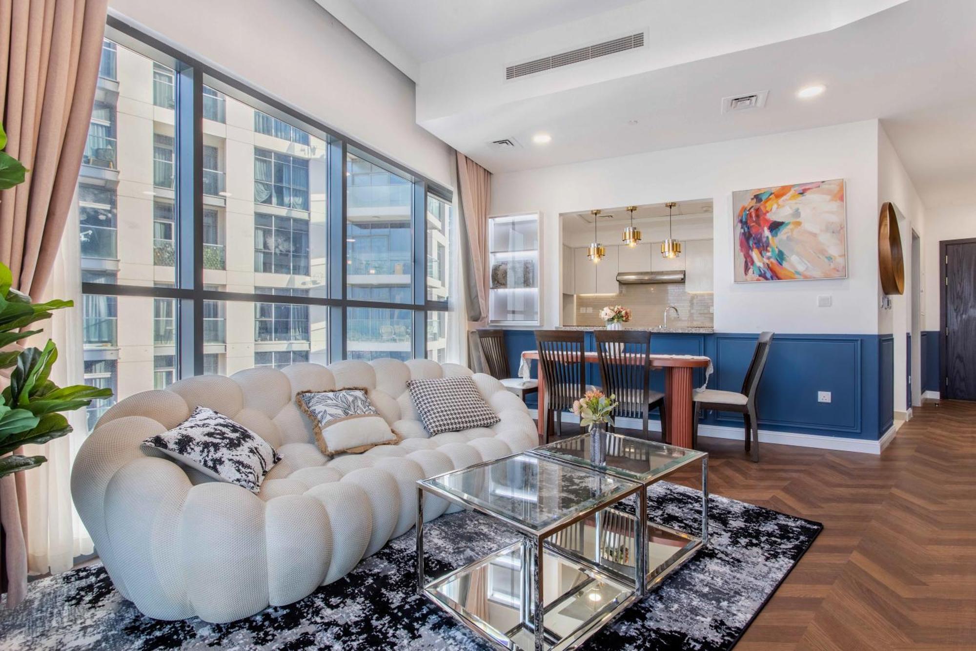 Stunning 2br In Bellevue Tower With Burj Khalifa & Skyscraper View Apartment
