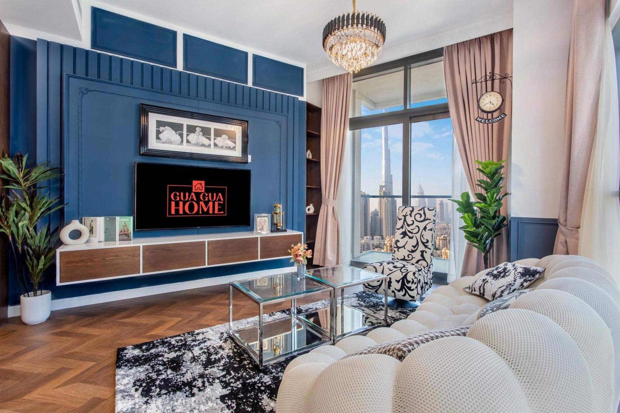 Stunning 2br In Bellevue Tower With Burj Khalifa & Skyscraper View