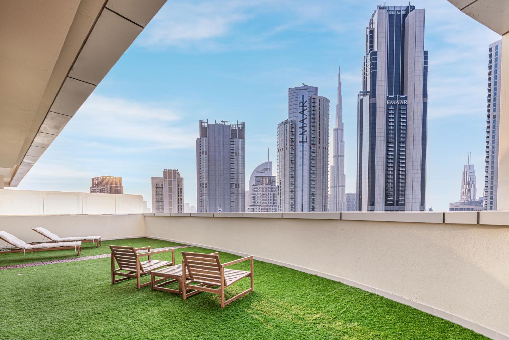 Penthouse With Private Terrace And Full Burj View