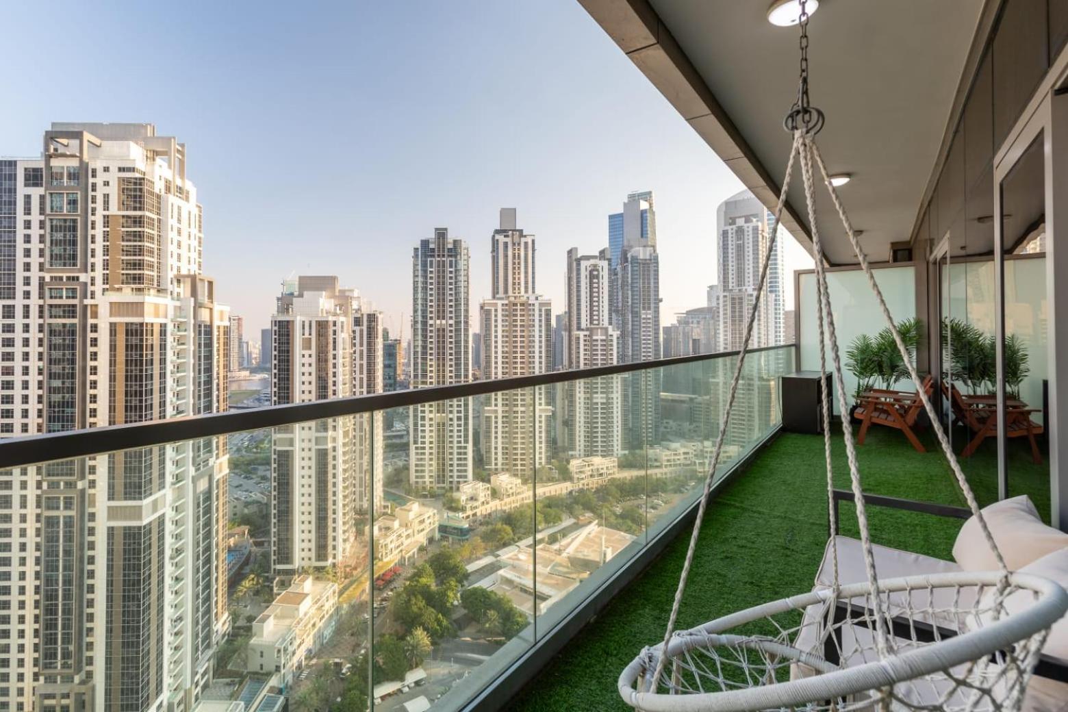 Apartment Paramount Midtown Avec Vue Sur Le Burj Khalifa Dubai
