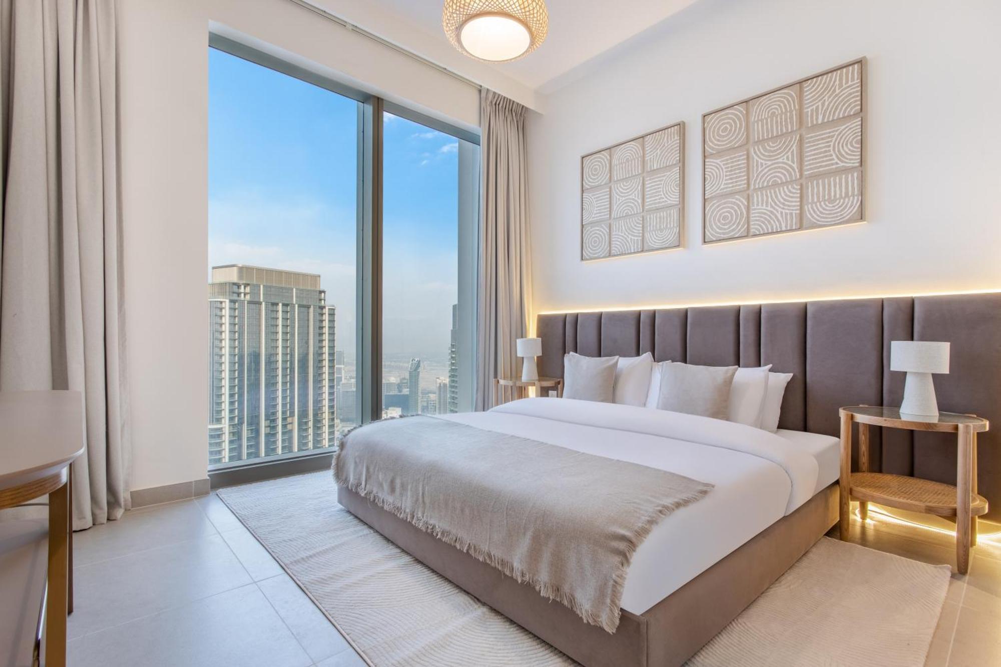 Lägenhet 65th High Floor - 4 Bedroom With Opera, Fountain & Burj Khalifa View - Downtown - Tower 1 By Stayfinity For Max 9 Guests *
