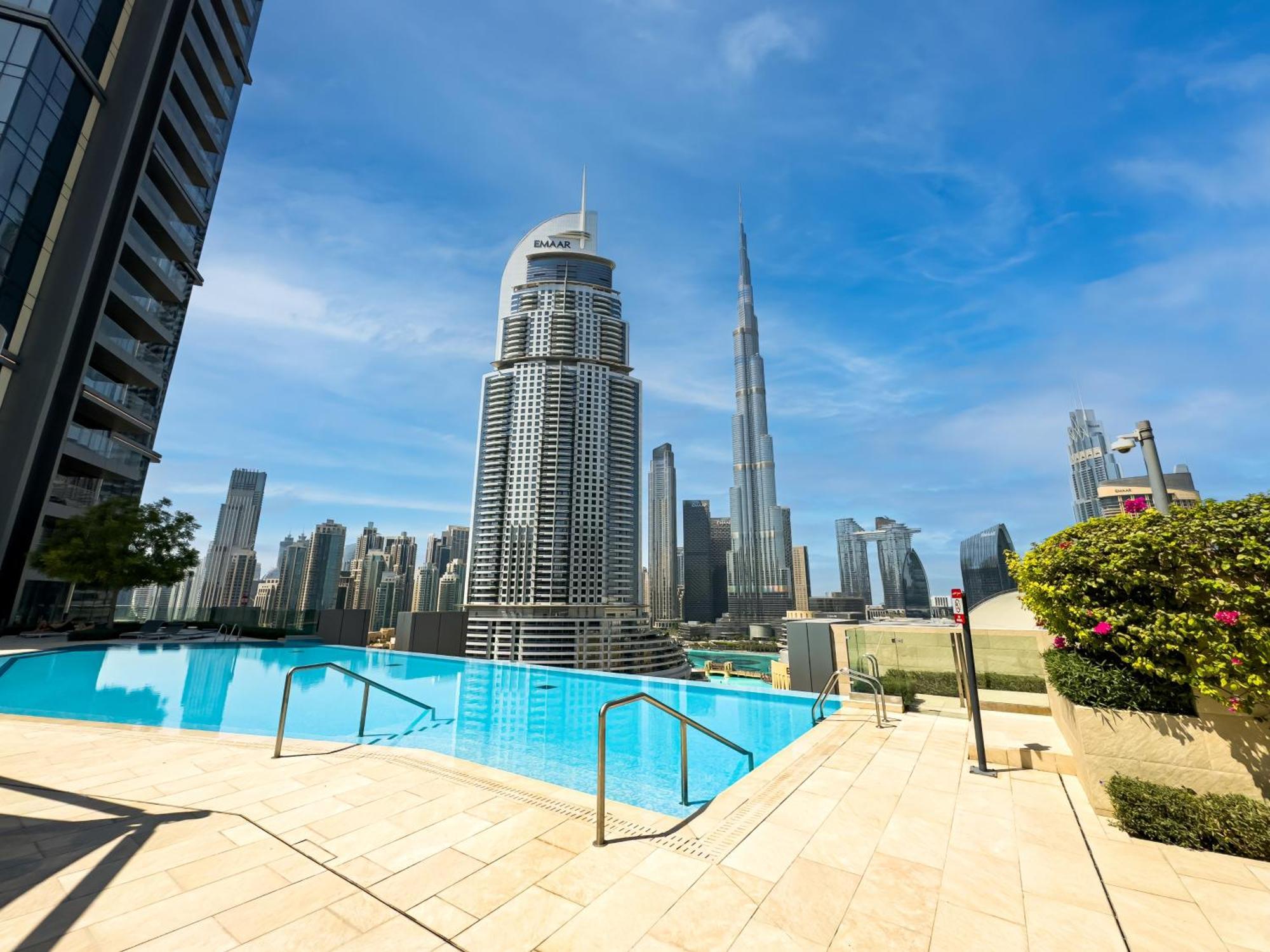 New! Ps5! Burj Khalifa View & Infinity Pool Appartement Dubaï