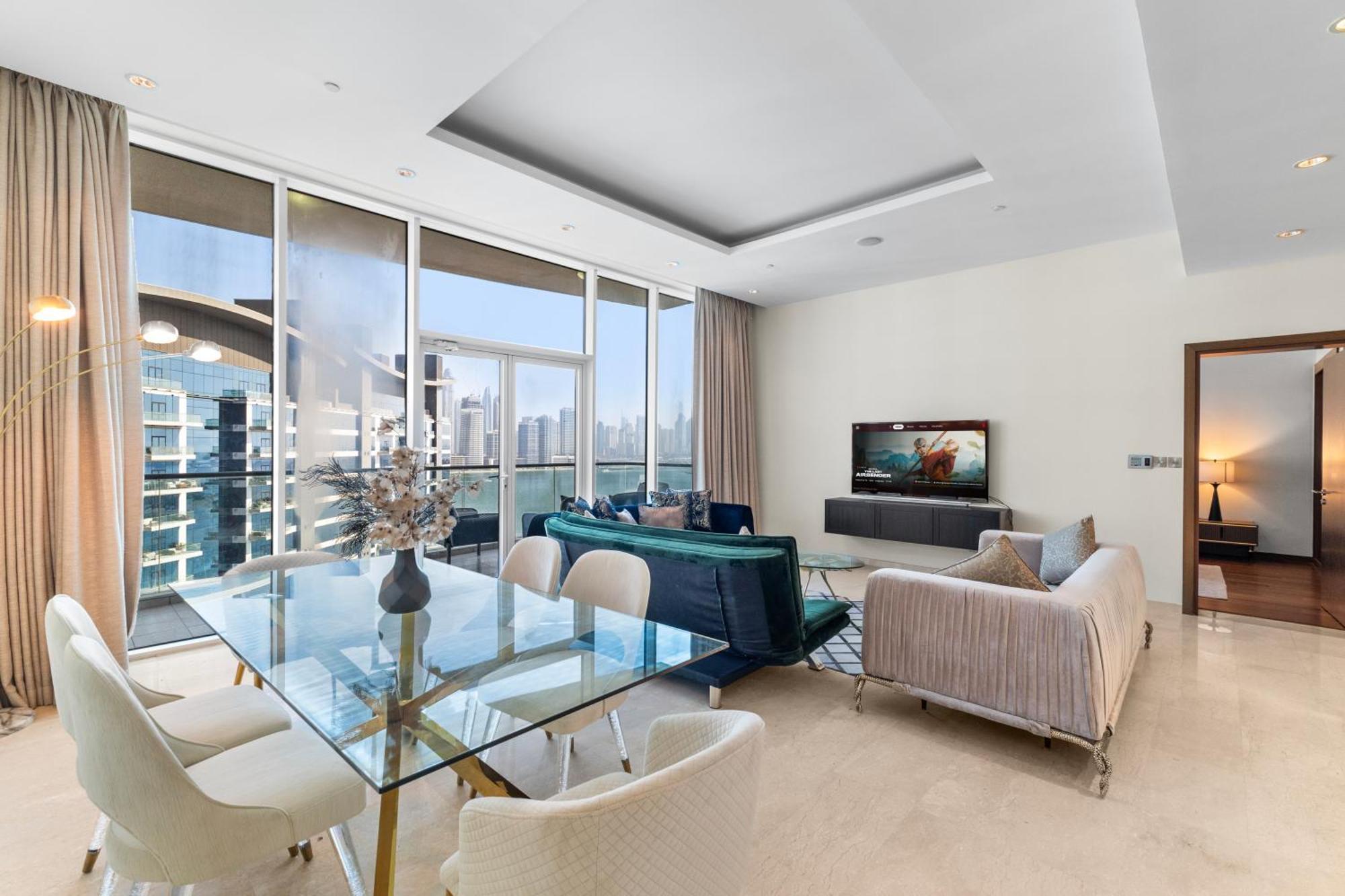 Waves - Palm Jumeirah With Balcony & Beachfront Views Dubai