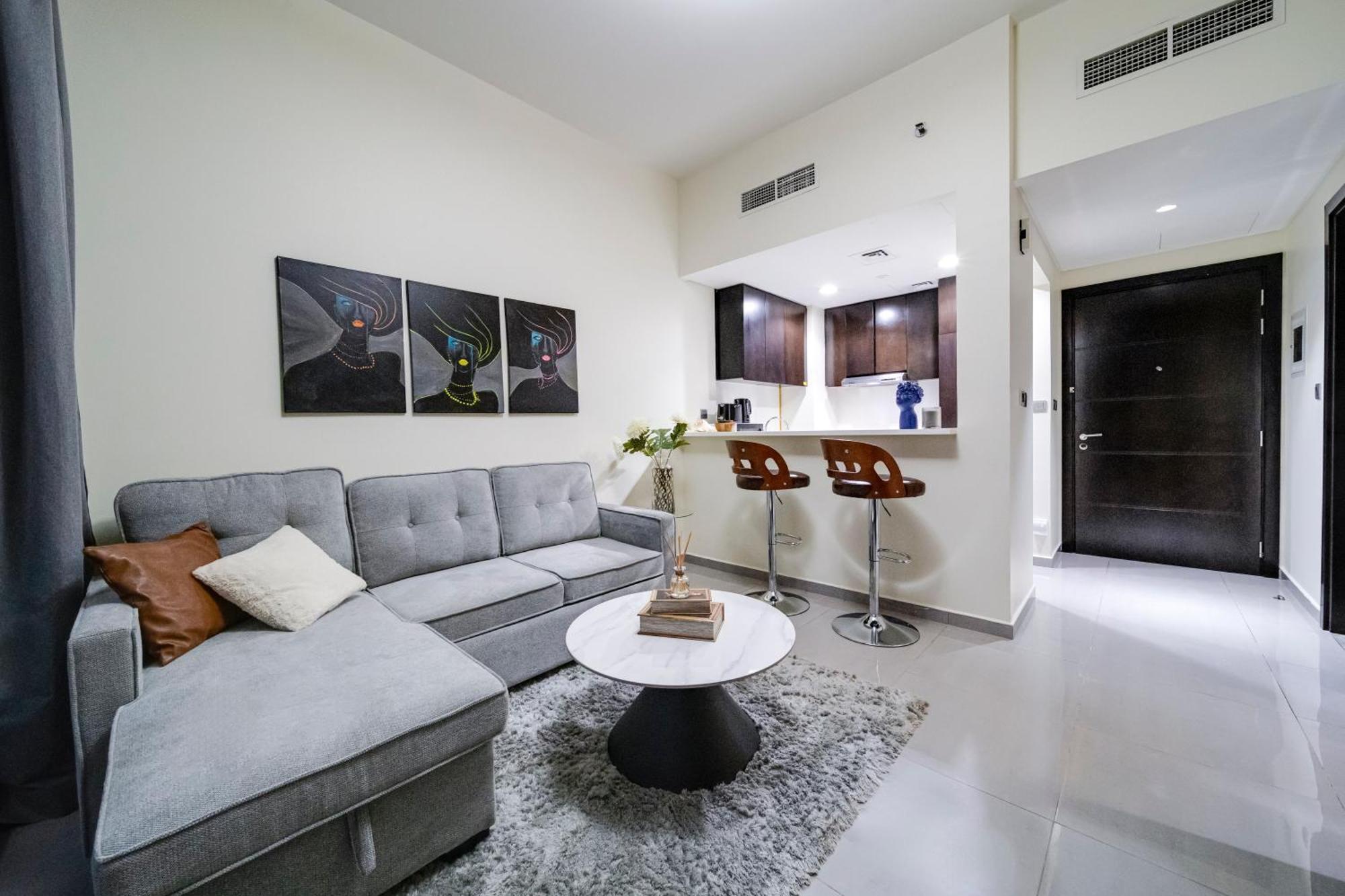 Apartamento Chic 1br Getaway- 4min Walk To Business Bay Metro & 10min To Burj Khalifa