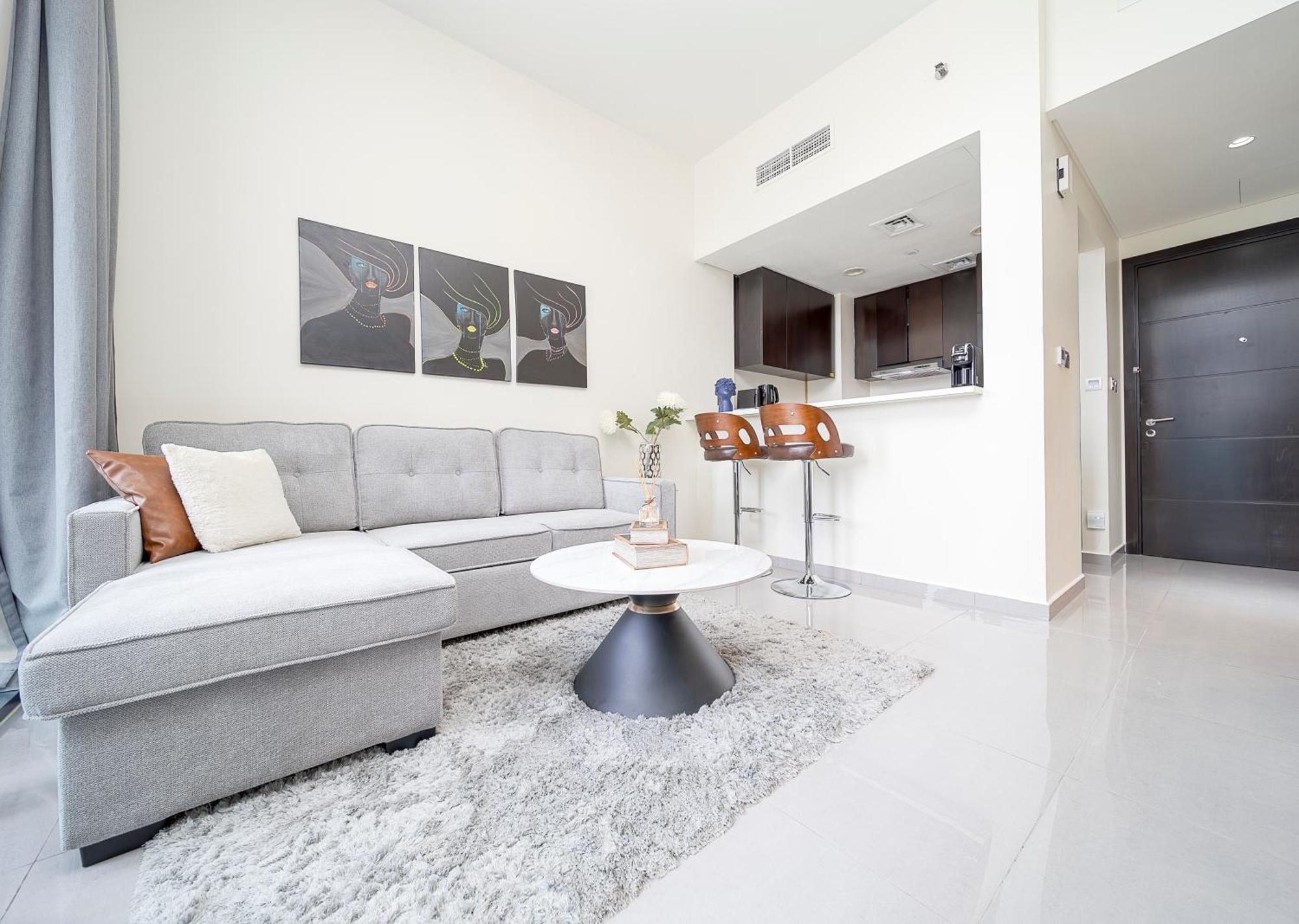 Chic 1br Getaway- 4min Walk To Business Bay Metro & 10min To Burj Khalifa Apartamento