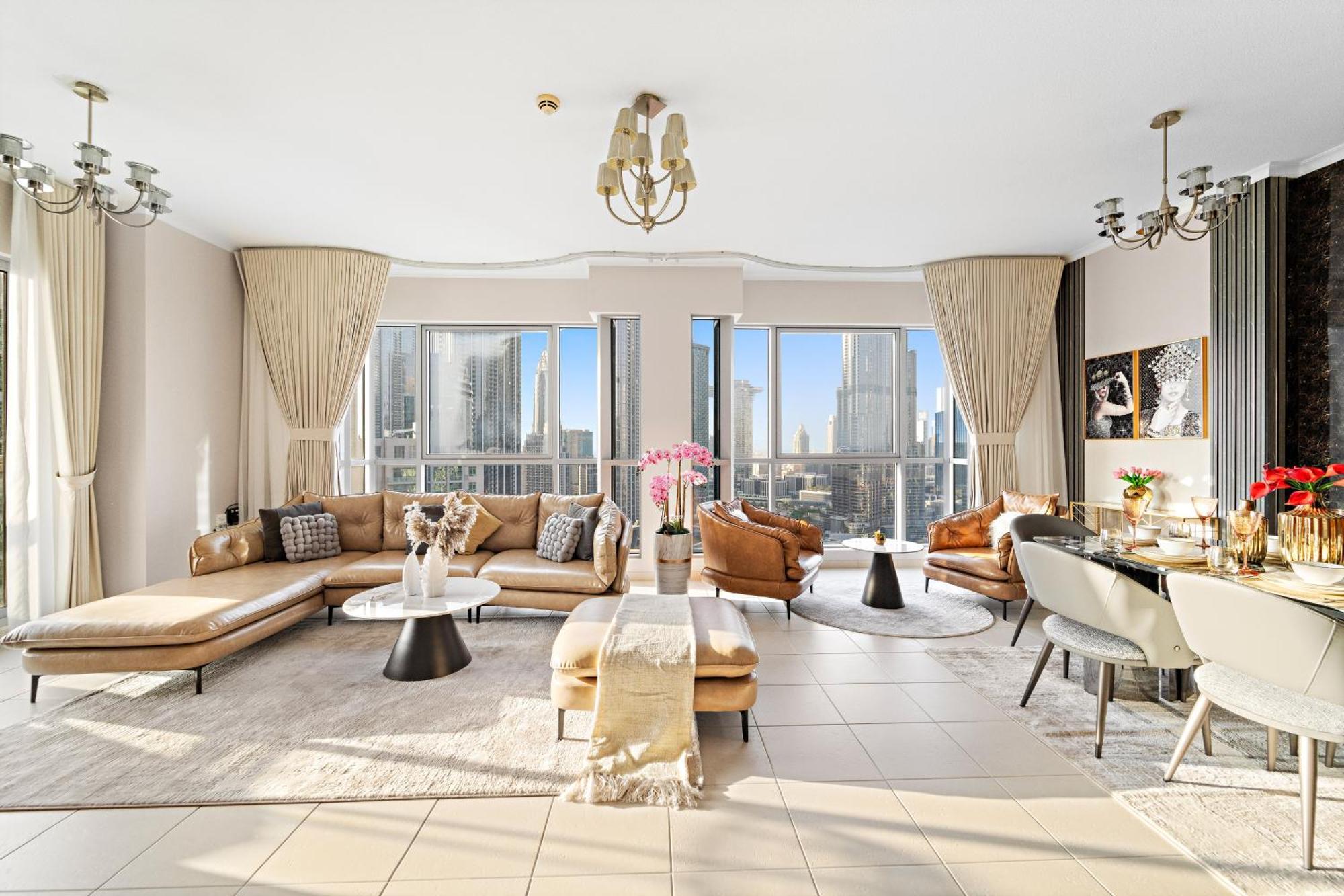Ace Luxe, 2br, Downtown, Burj Khalifa & Fountain View, 5 Mins Walk To Mall Dubaï