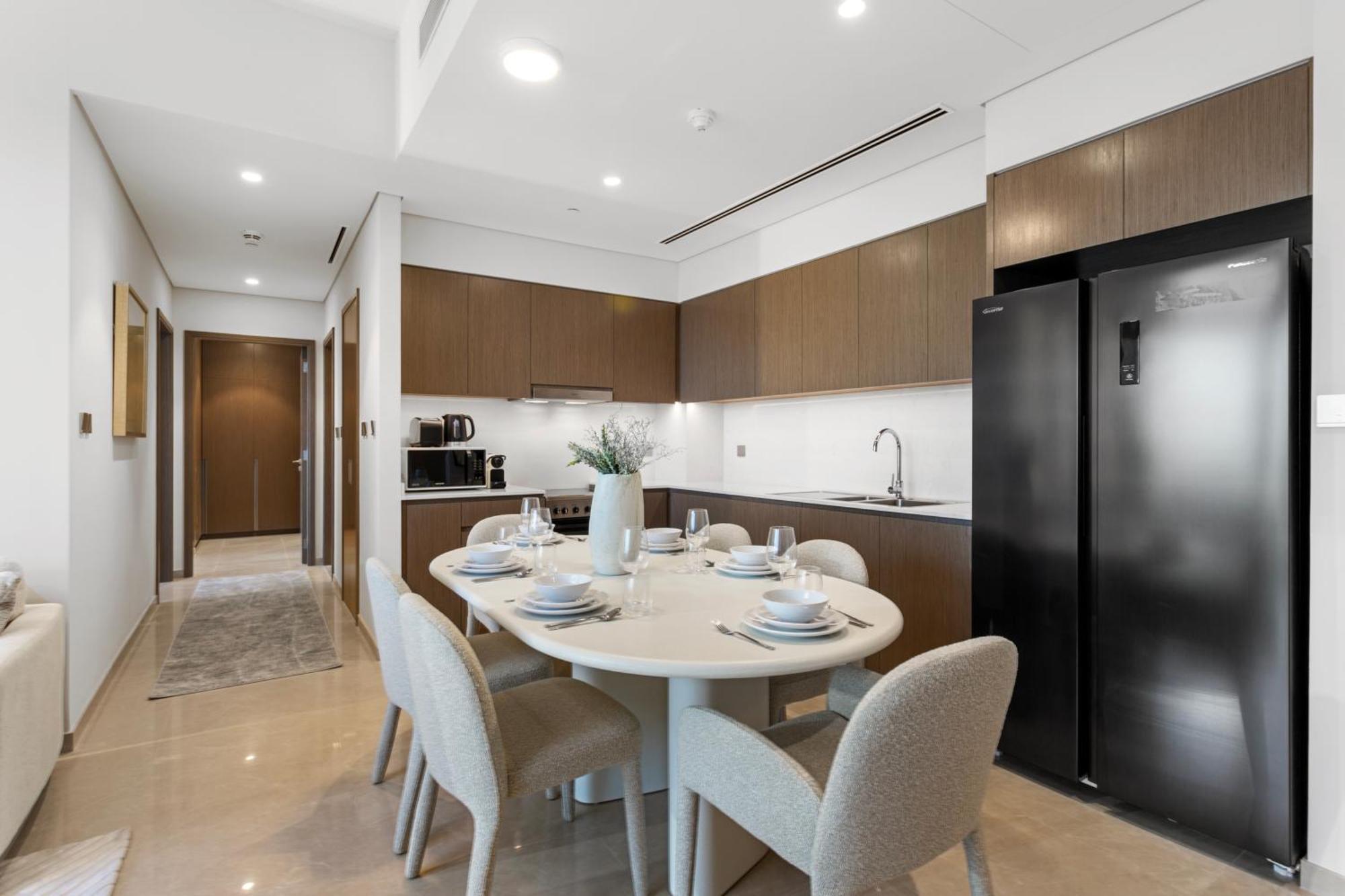 Appartement Elegant Retreat With Stunning Burj Khalifa Views Dubaï