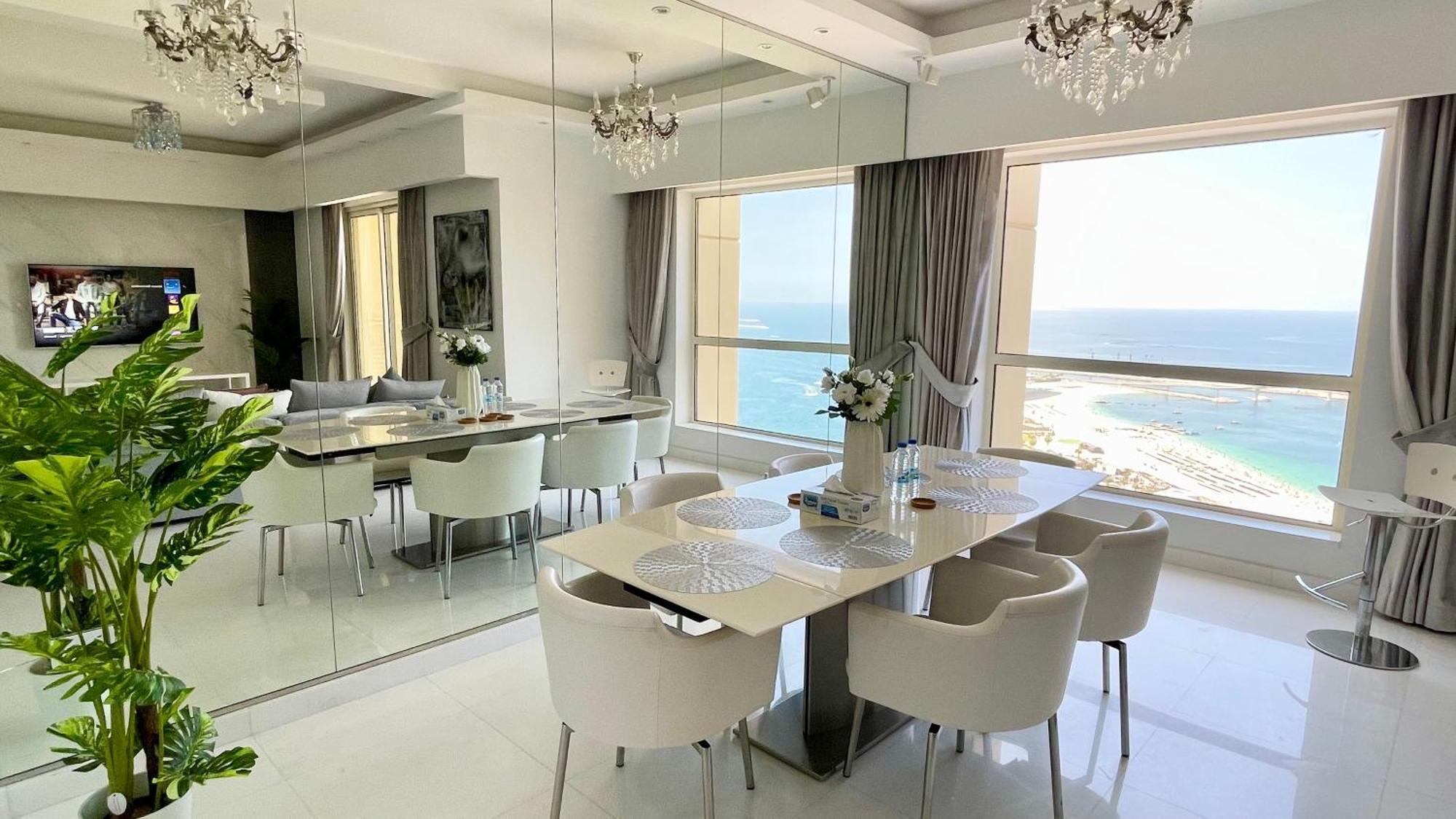 Jbr Beachfront Luxe Sea Facing Appartamento Dubai