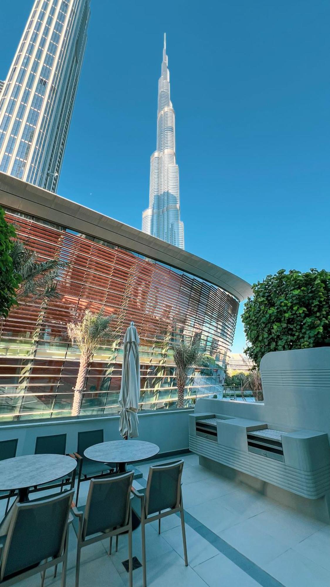 View In With Full Burj Khalifa, Fountains, Park View, Next To Mall And Opera Lägenhet *