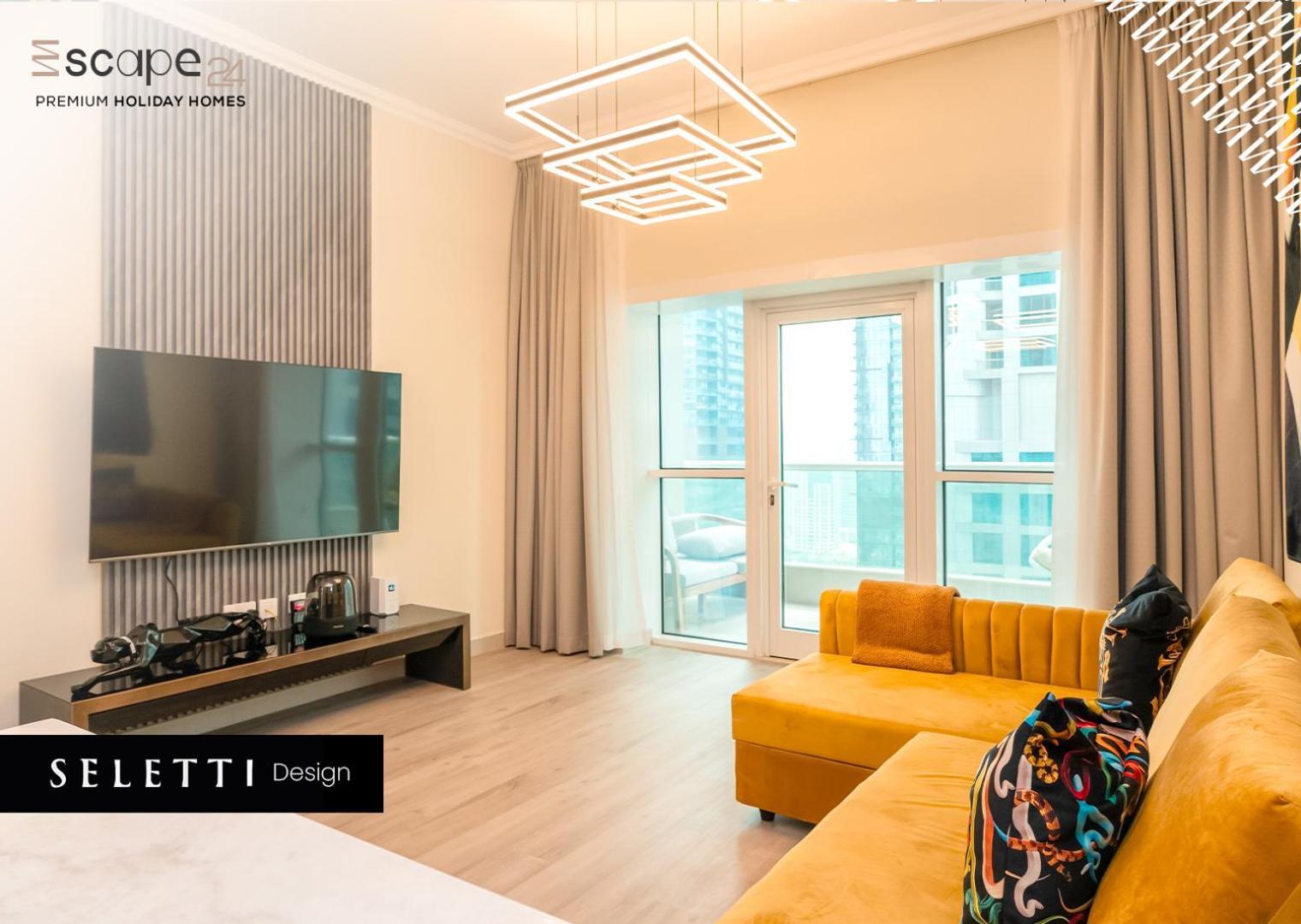 Escape 24 - Brand New & Luxury 1br High Floor Marina Pinnacle - Marina Harbour Views * Dubai