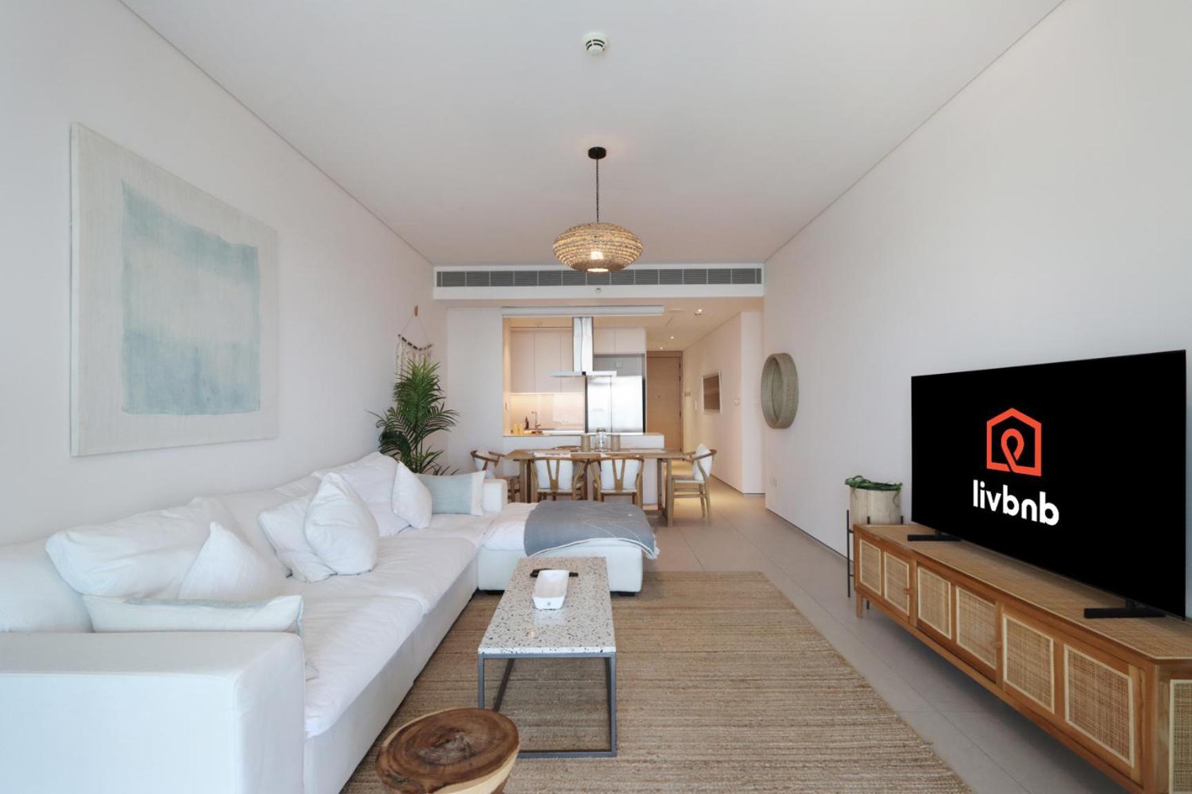 Livbnb - Boho Chic 3b Retreat With Sea View Address Appartement Dubaï
