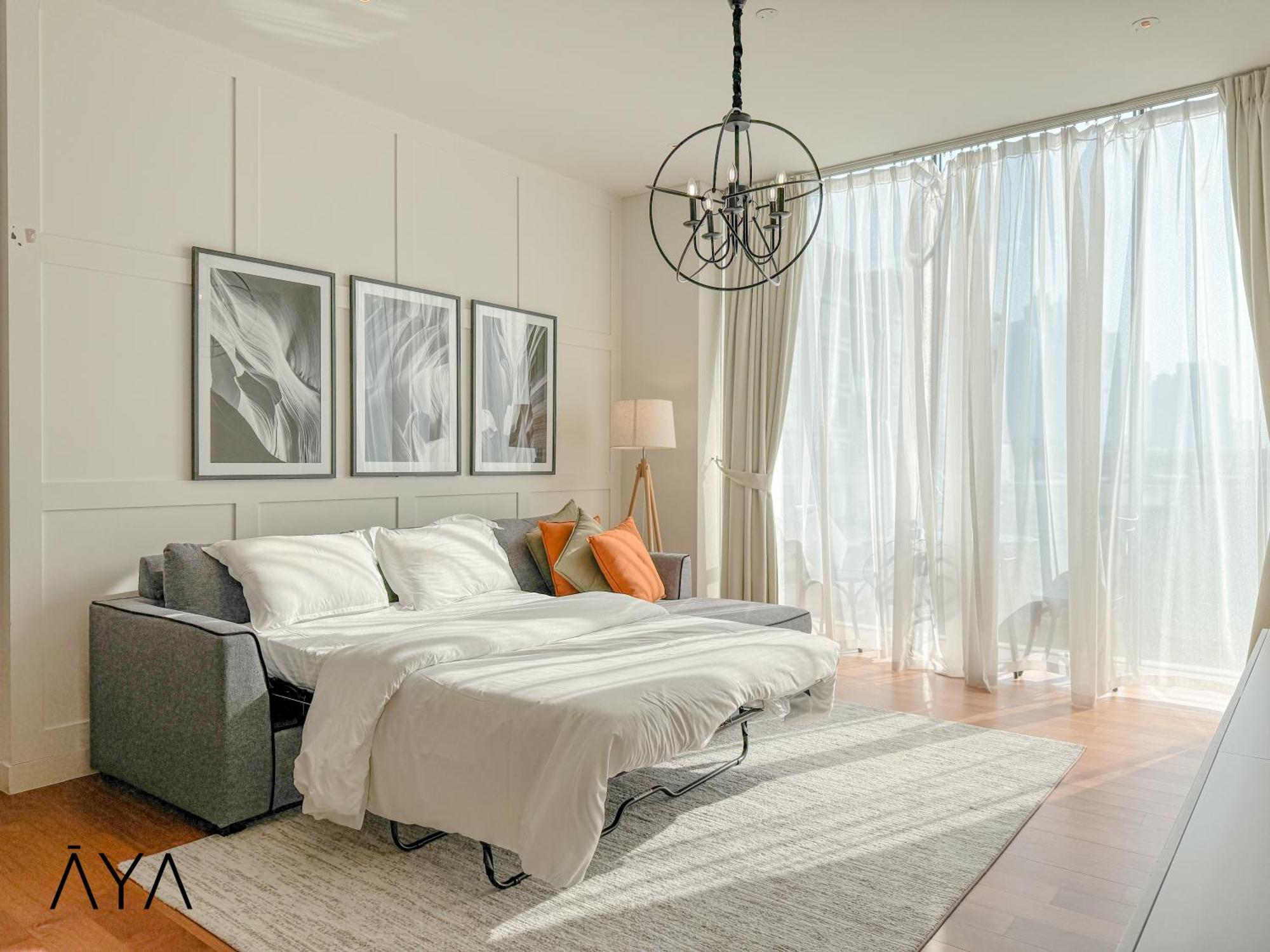Luxury With Pool, Patio & Gym In Walk Lägenhet *
