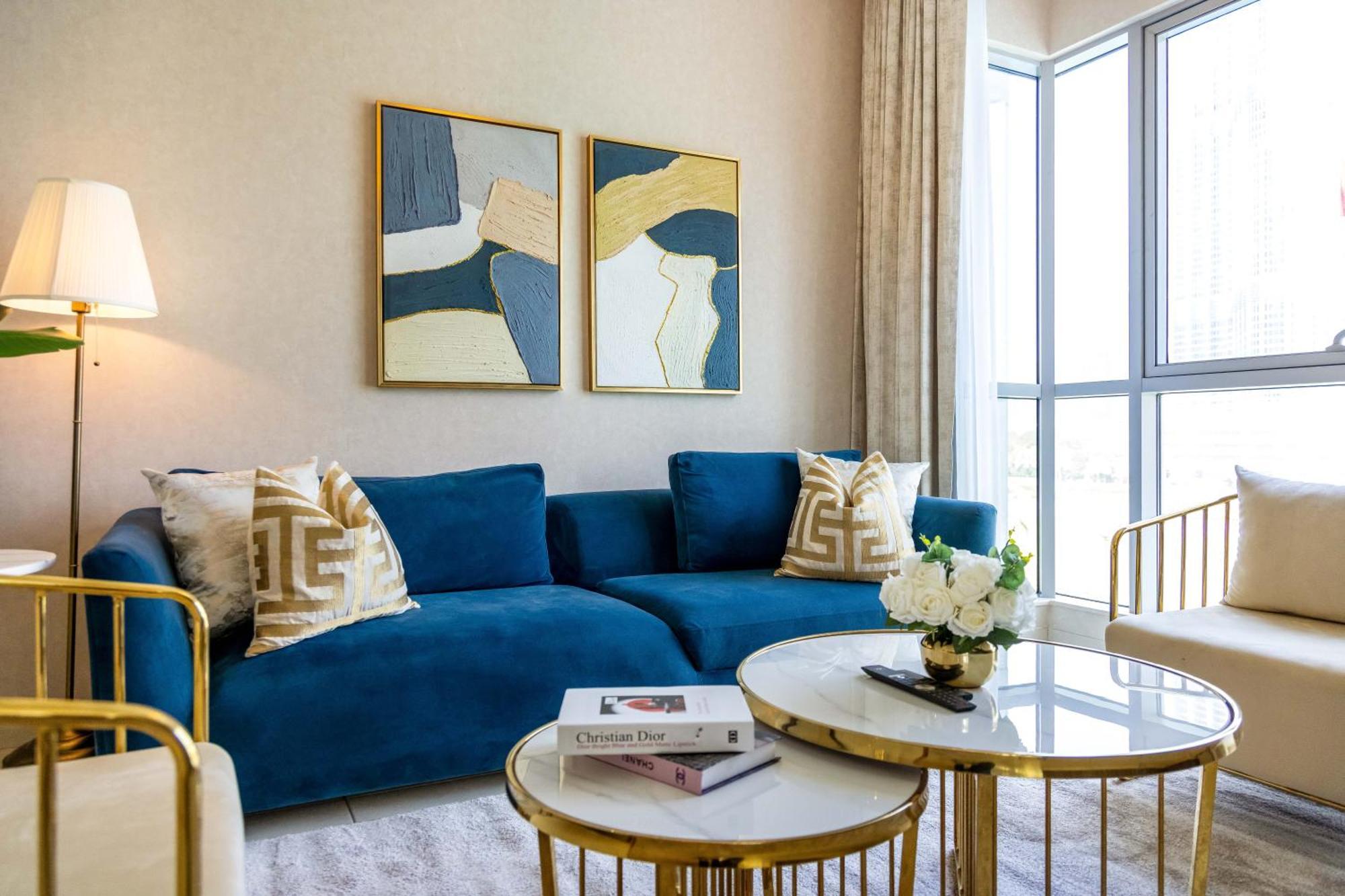 Apartamento Durrani Homes - The Luxe 3br With Burj Khalifa And Fountain View - Third Without Partition Dubái