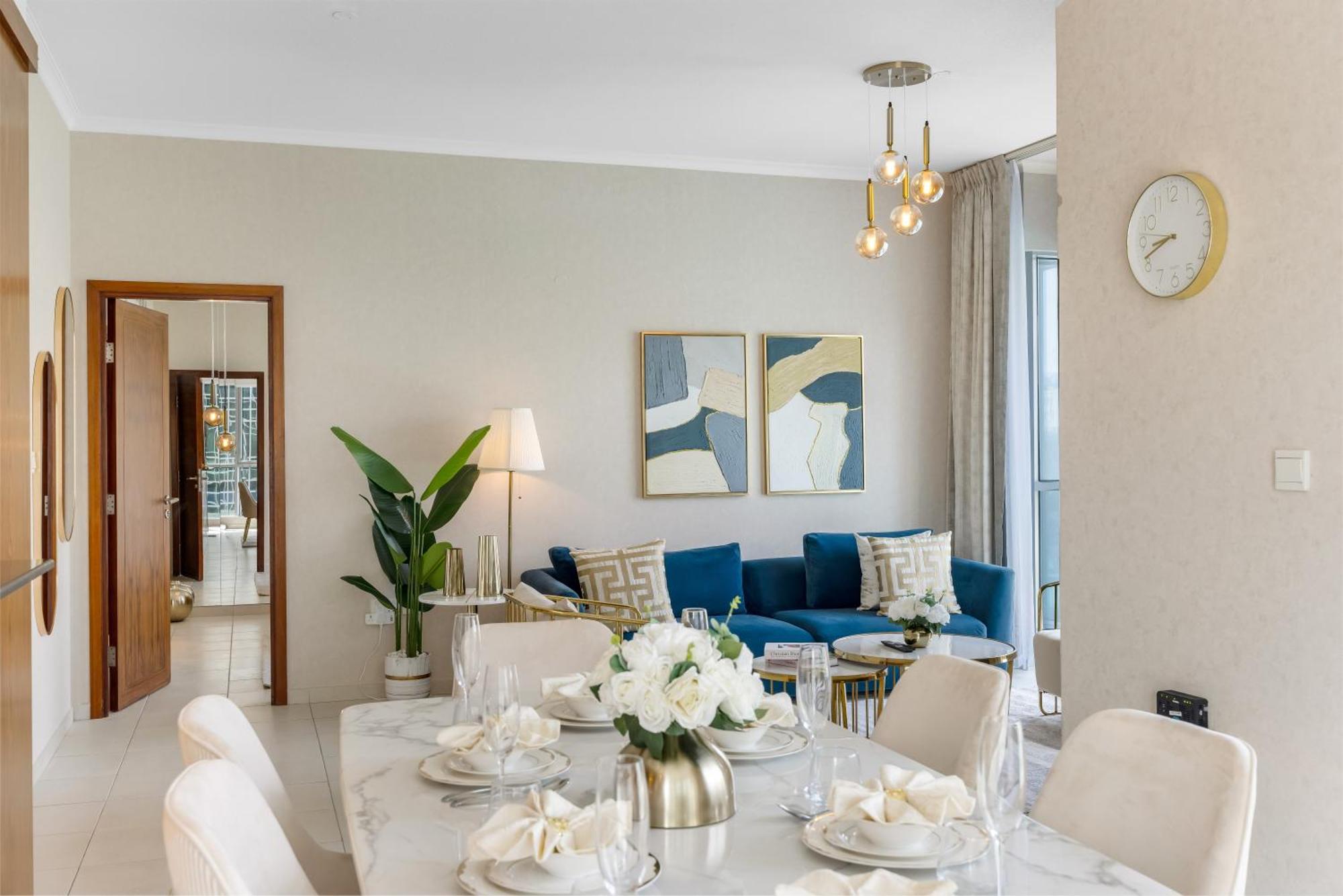Durrani Homes - The Luxe 3br With Burj Khalifa And Fountain View - Third Without Partition