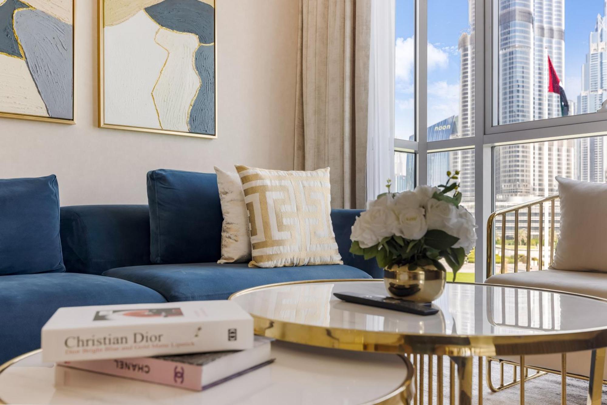 Apartamento Durrani Homes - The Luxe 3br With Burj Khalifa And Fountain View - Third Without Partition