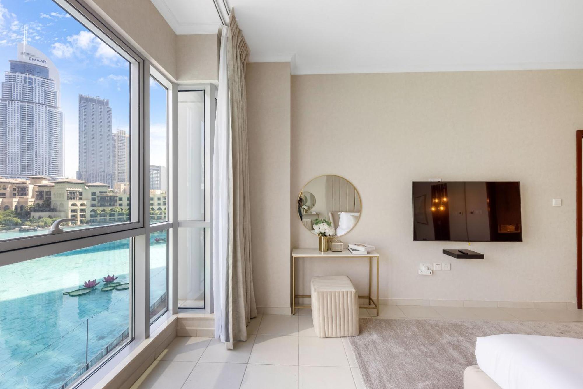 Durrani Homes - The Luxe 3br With Burj Khalifa And Fountain View - Third Without Partition Apartamento