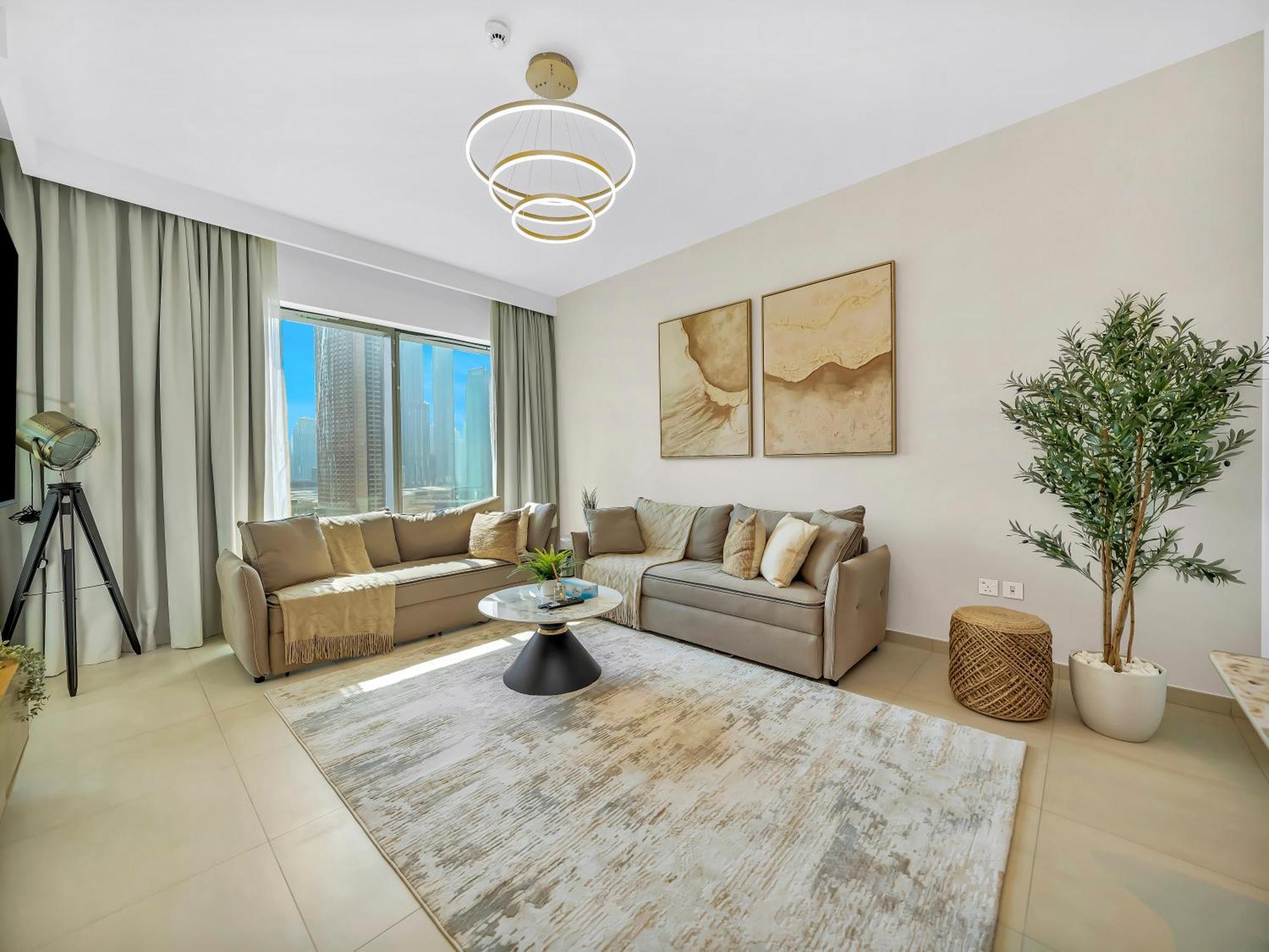 Al-fannan At Downtown Views 2 - Burj Khalifa View - Brand New Luxury 2 Bedroom * Dubai