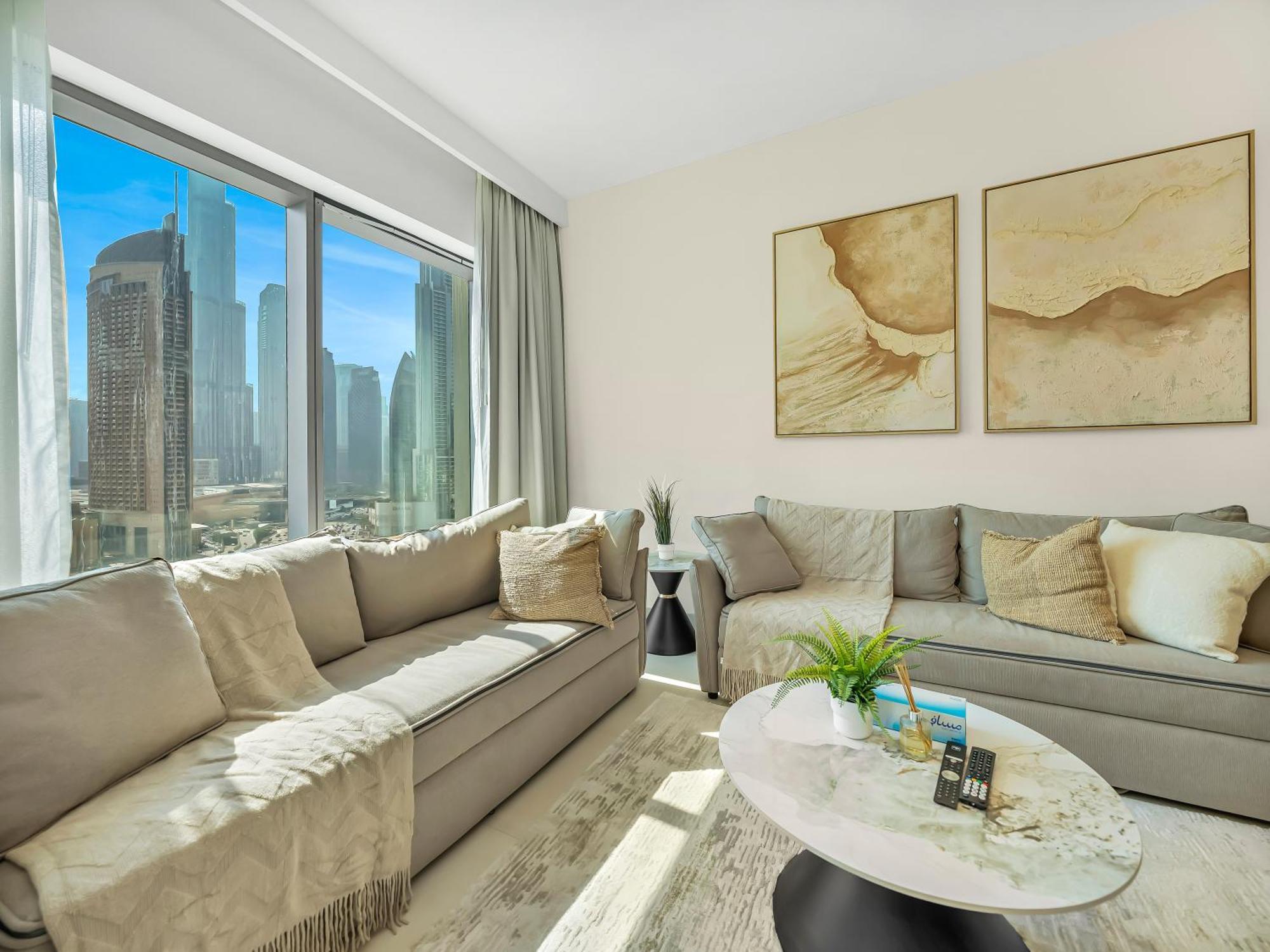Al-fannan At Downtown Views 2 - Burj Khalifa View - Brand New Luxury 2 Bedroom Dubai