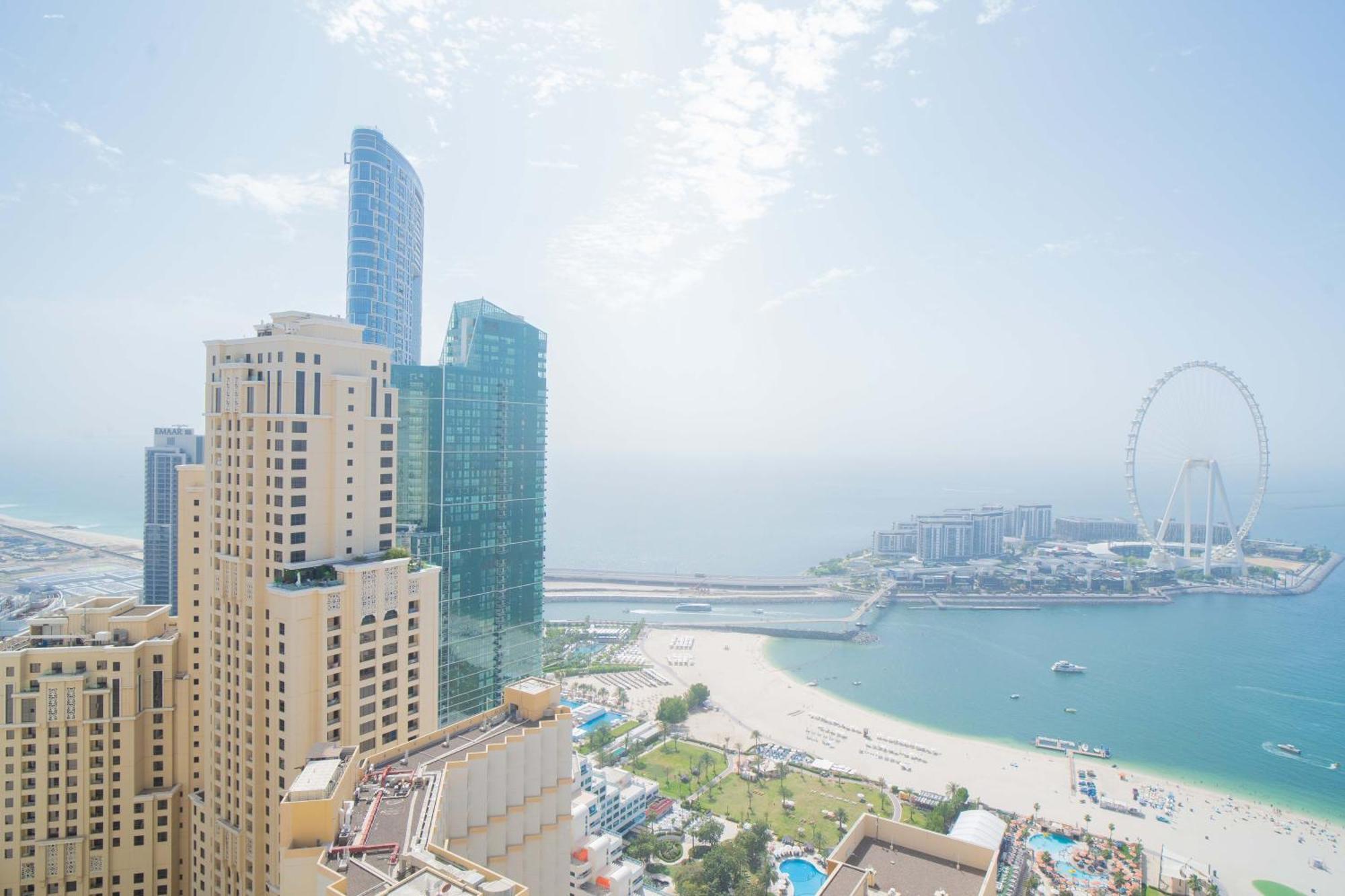 Jbr Amwaj 4 , Upgraded Sea And Ain Views, 2m Walk To By Gardenia Suitse Lägenhet *